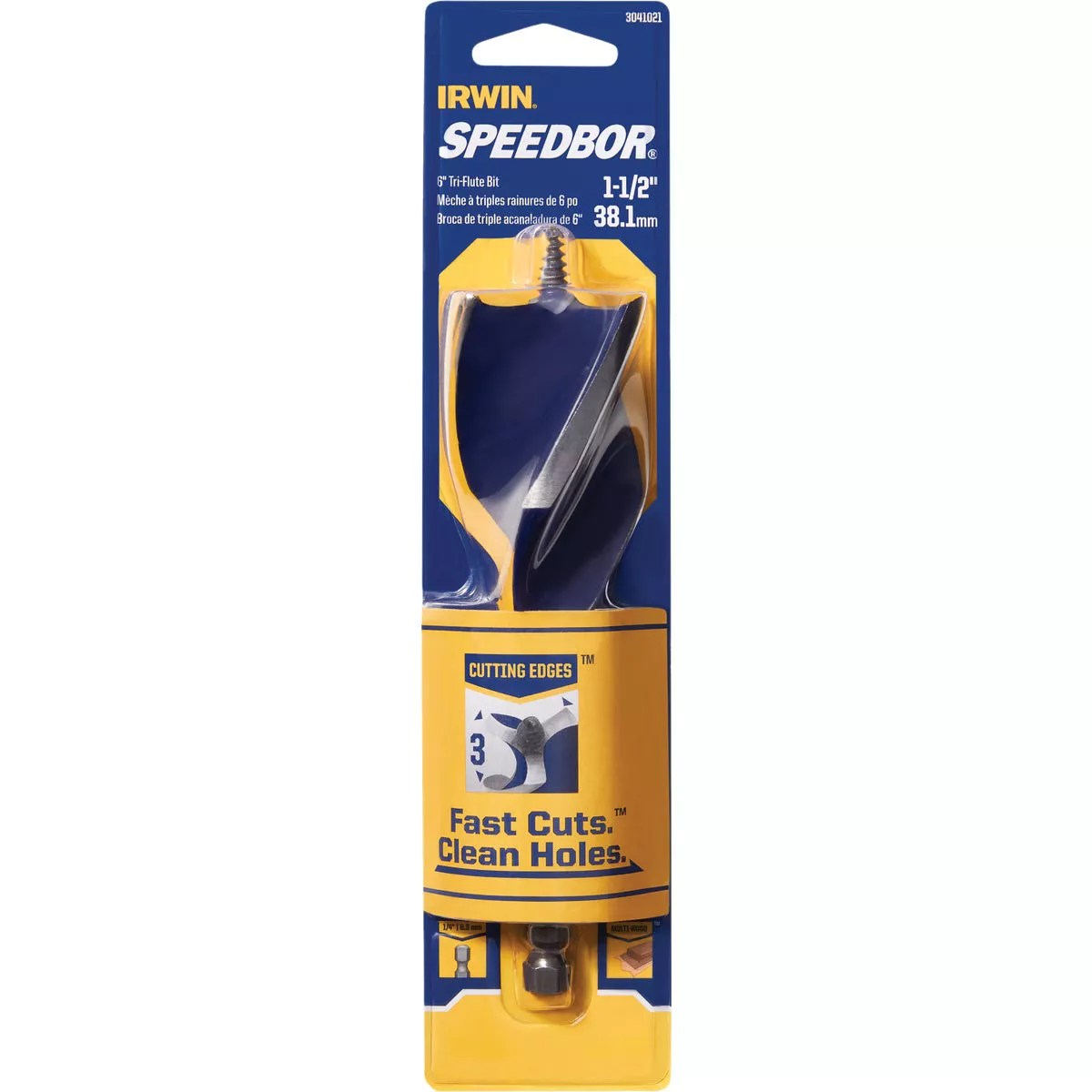 Irwin Speedbor 1-1/2 In. x 6 In. Quick Change Auger Bit