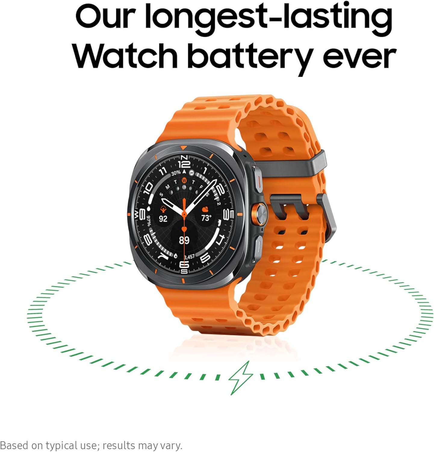 Samsung Galaxy Watch Ultra (2025) 47mm LTE Smartwatch  Titanium Casing  Advanced Sleep Coaching  Running Coach  Energy Score  Heart Rate Tracking  GPS  Titanium Silver [US Version  2 Yr Warranty]