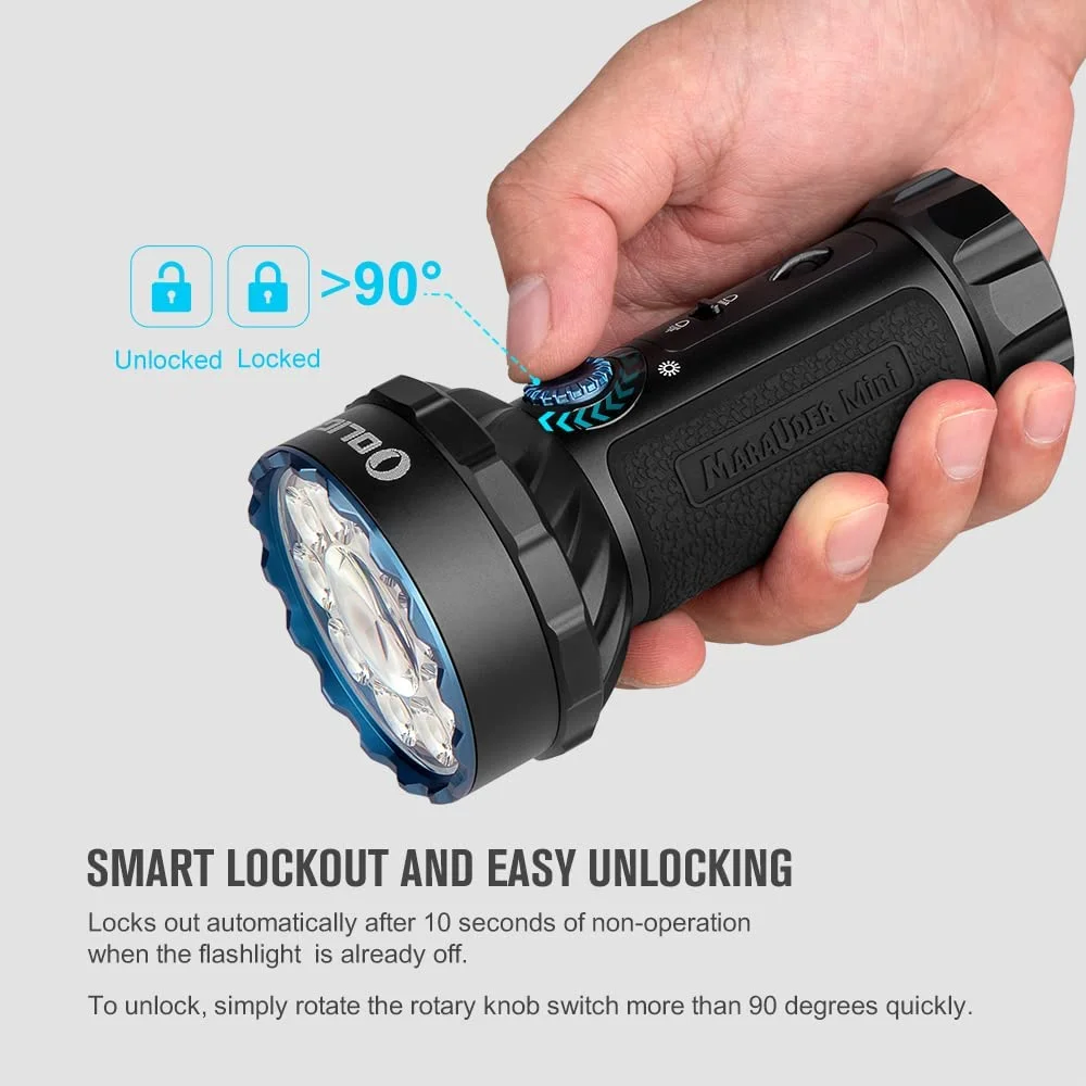 OLIGHT Marauder Mini 7,000 Lumens Bright Flashlight with 600 Meters Beam Distance, Powerful RGB Lights, Magnetic Rechargeable for Outdoors Work, Hunting, and Searching(Black) - Image 11