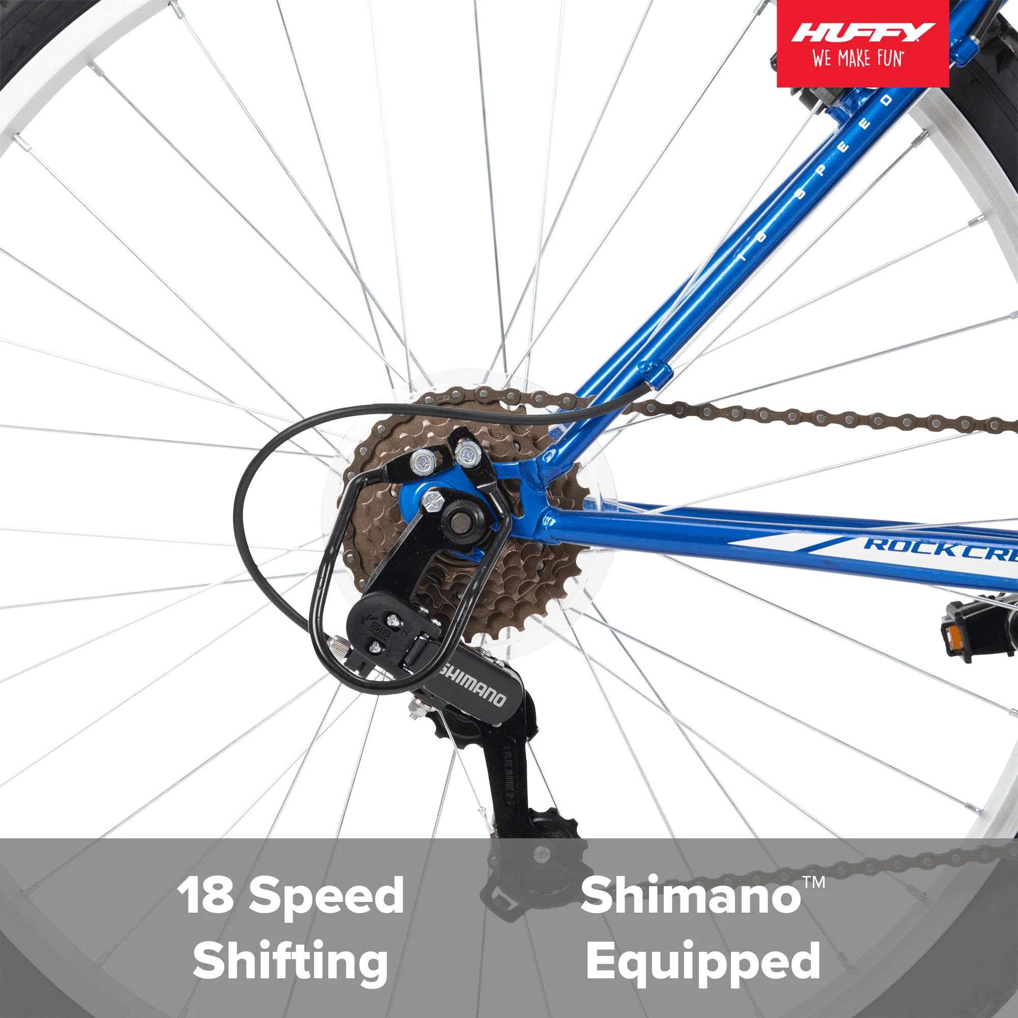 26-inch Rock Creek Men's Mountain Bike, Blue - Image 4