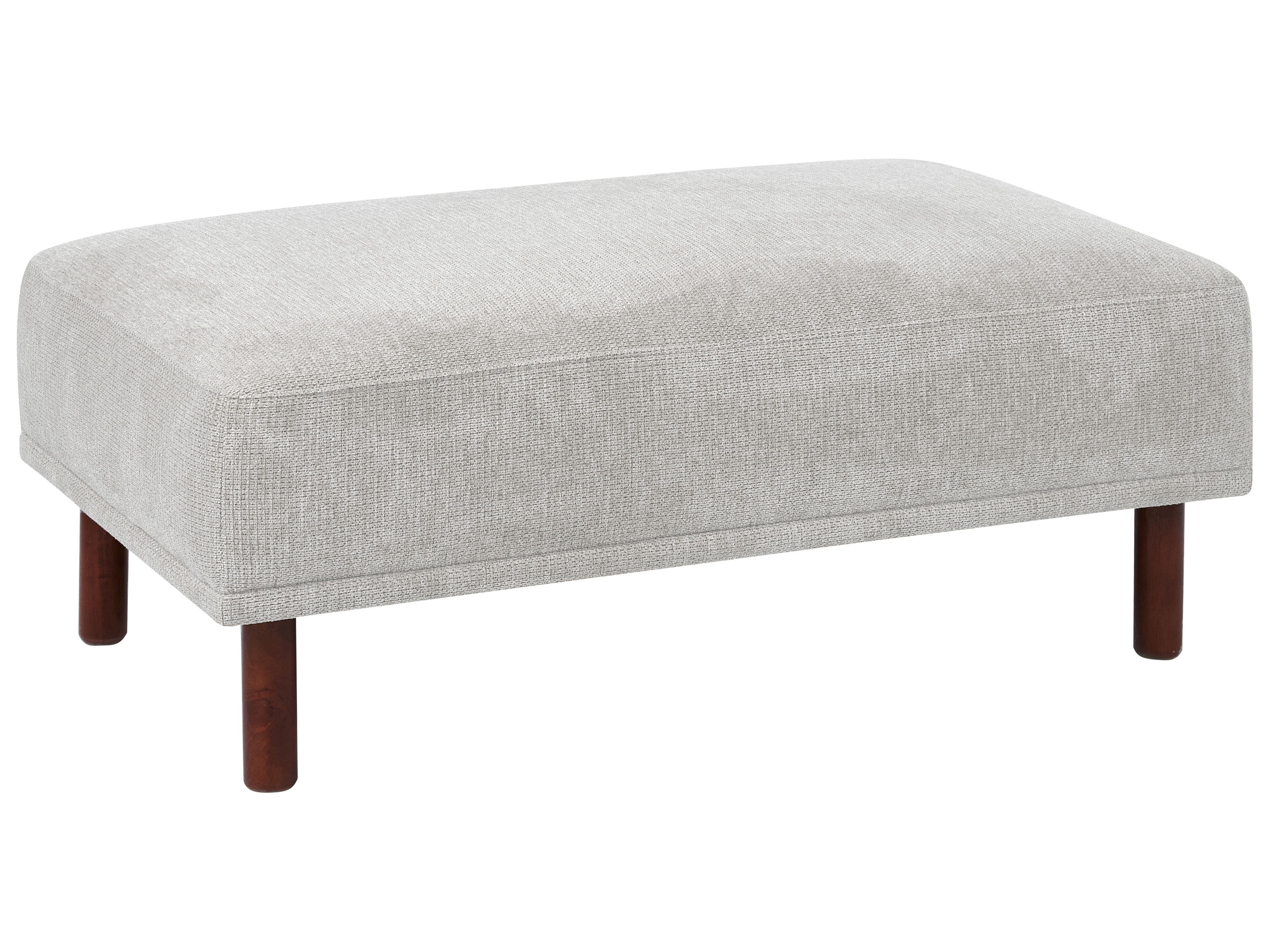 Ottoman HOLT Fabric Light Grey