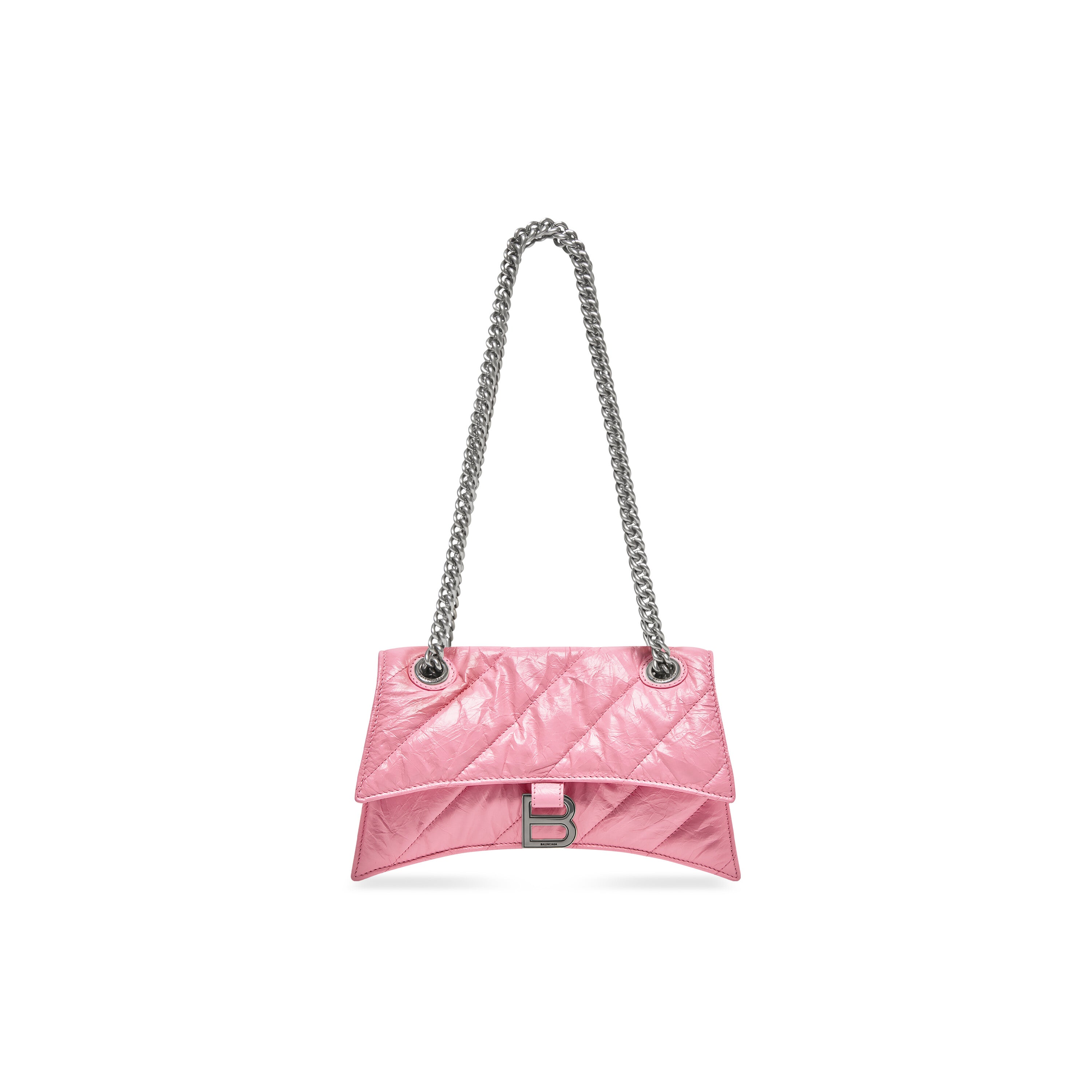 WOMEN'S CRUSH SMALL CHAIN BAG QUILTED IN PINK - Replicaclubs