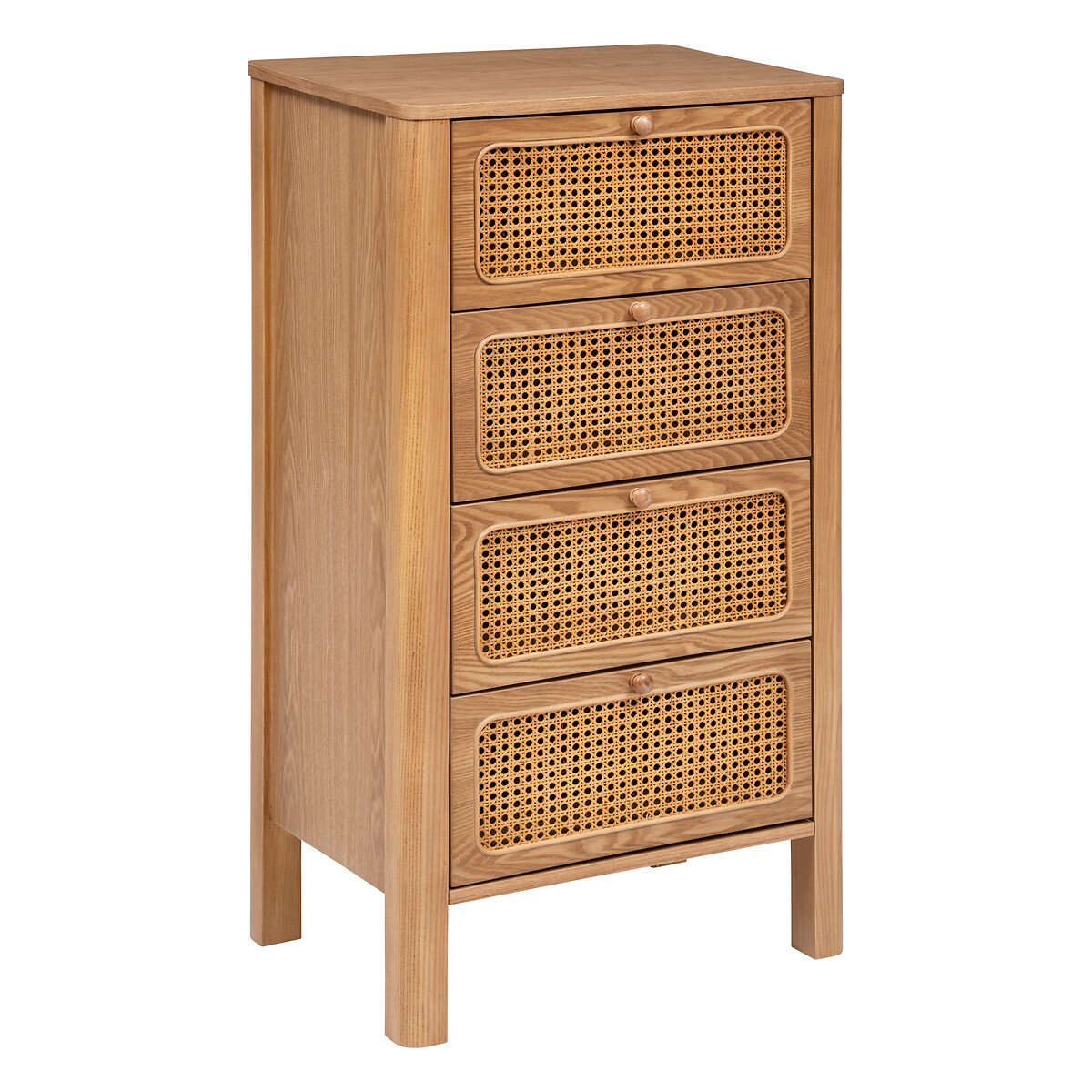 Chest of drawers "Tiria" Ash veneer, 55x38cm, 4 drawers