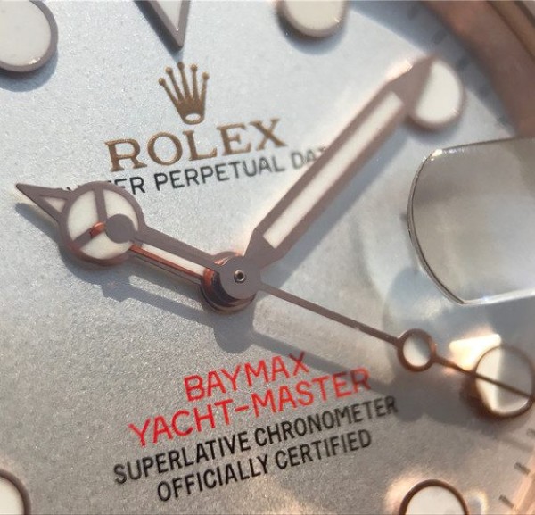 Replica Rolex Yacht-Master 116655 RG White Dial White Ceramic Rubber Strap A2824 - Top club