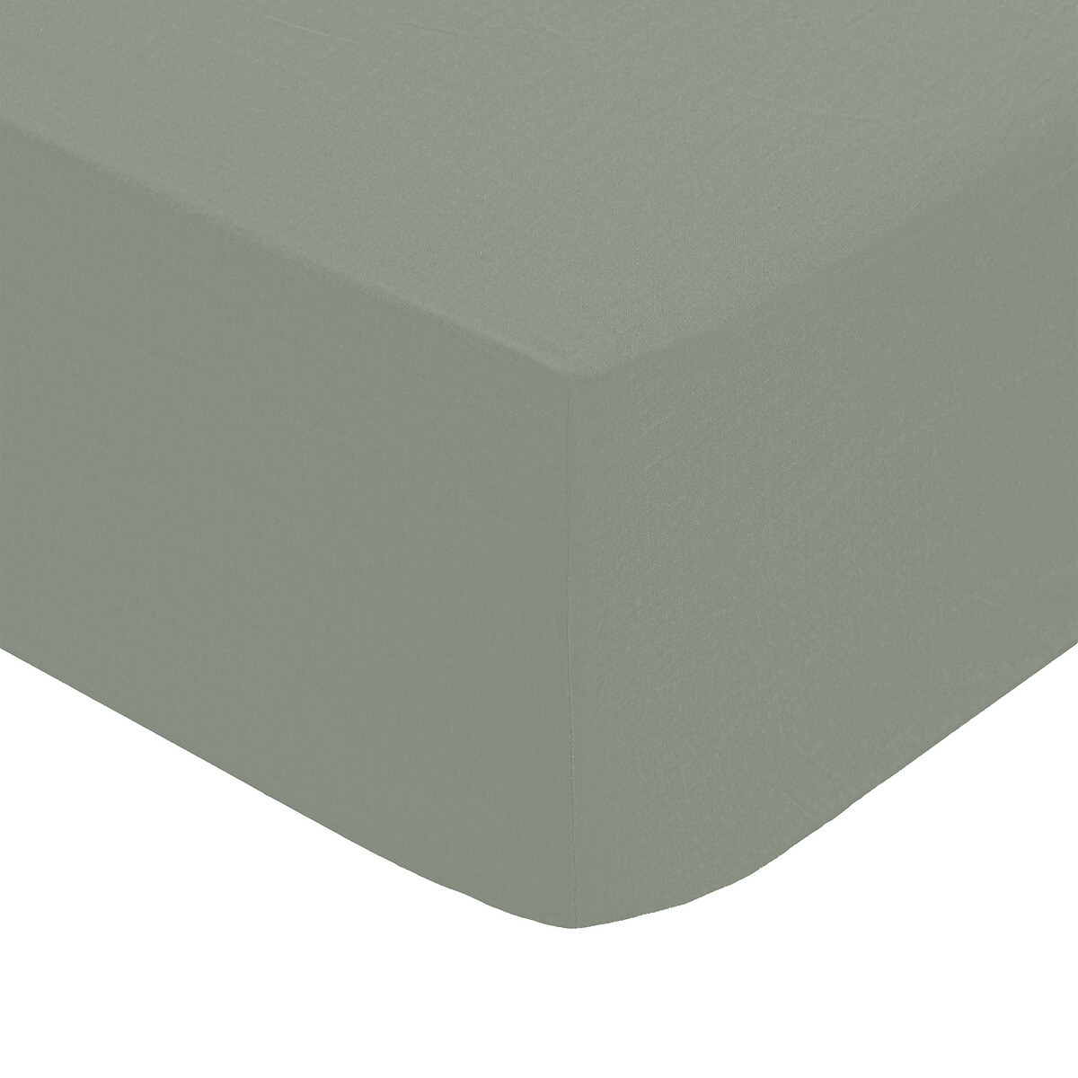 Fitted sheet, percale Green, 140x190 cm