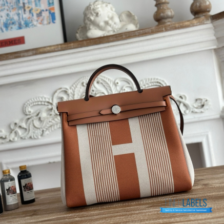 Hermès Herbag Zip 31 Bag | 31x25x10 cm | Luxury Canvas & Leather Shoulder Bag for Women | Spacious Everyday Hermès Tote1:1High-quality replica