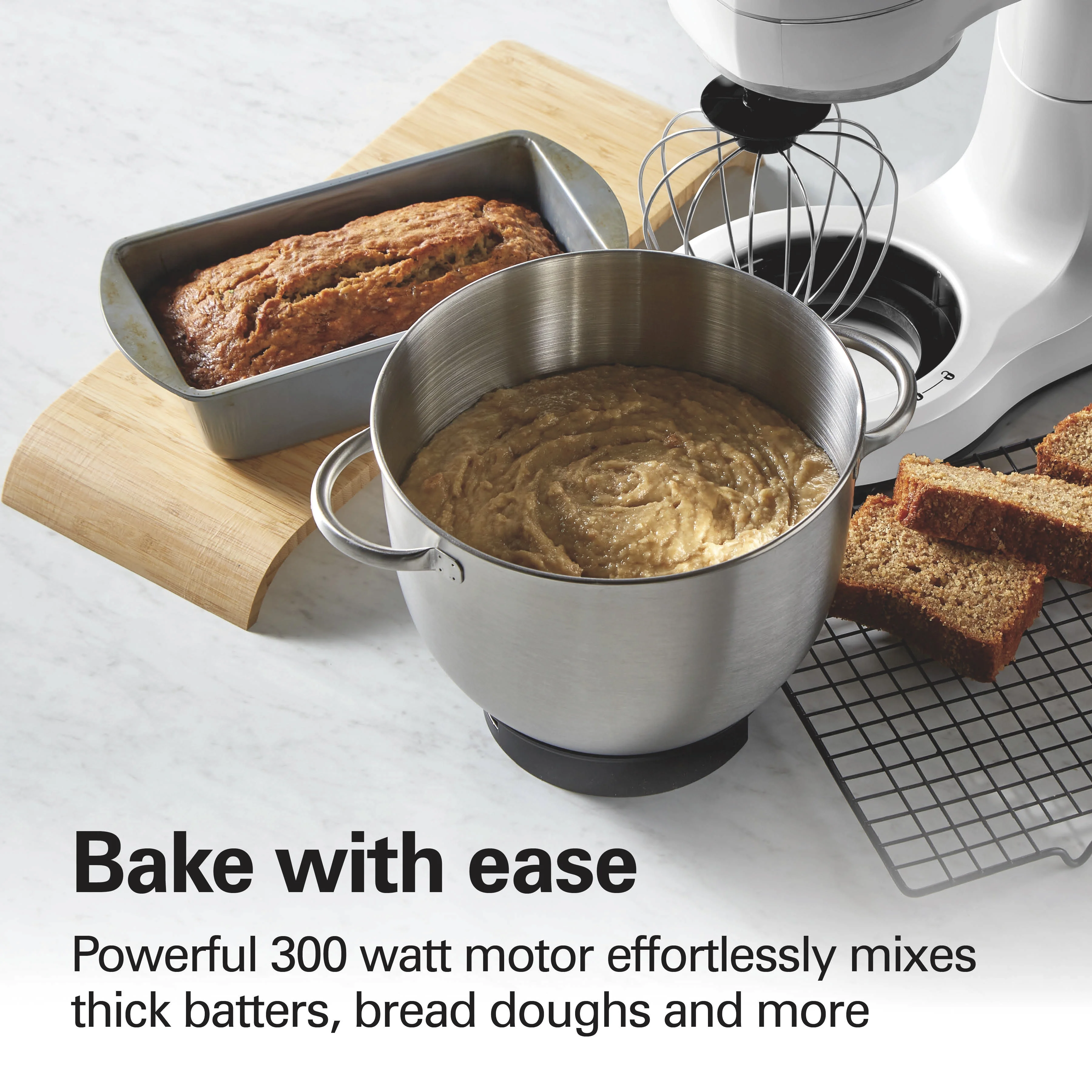 Hamilton Beach 4 Quart Stand Mixer for Kitchen, 7 Speeds, Tilt-Head, Dough Hook, Whisk & Flat Beater, Black - Image 33