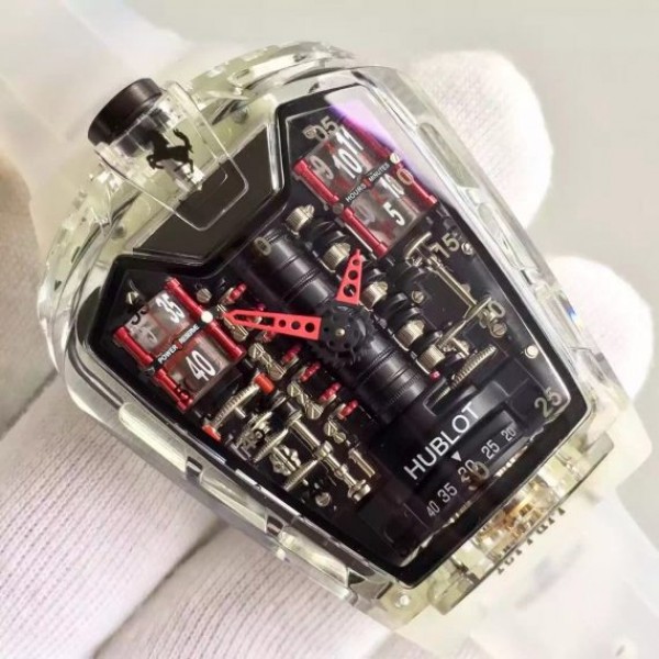 Replica Hublot MP-05 Laferrari Sapphire Limited Edition Skeleton Dial Red - Elite Watch Atelier