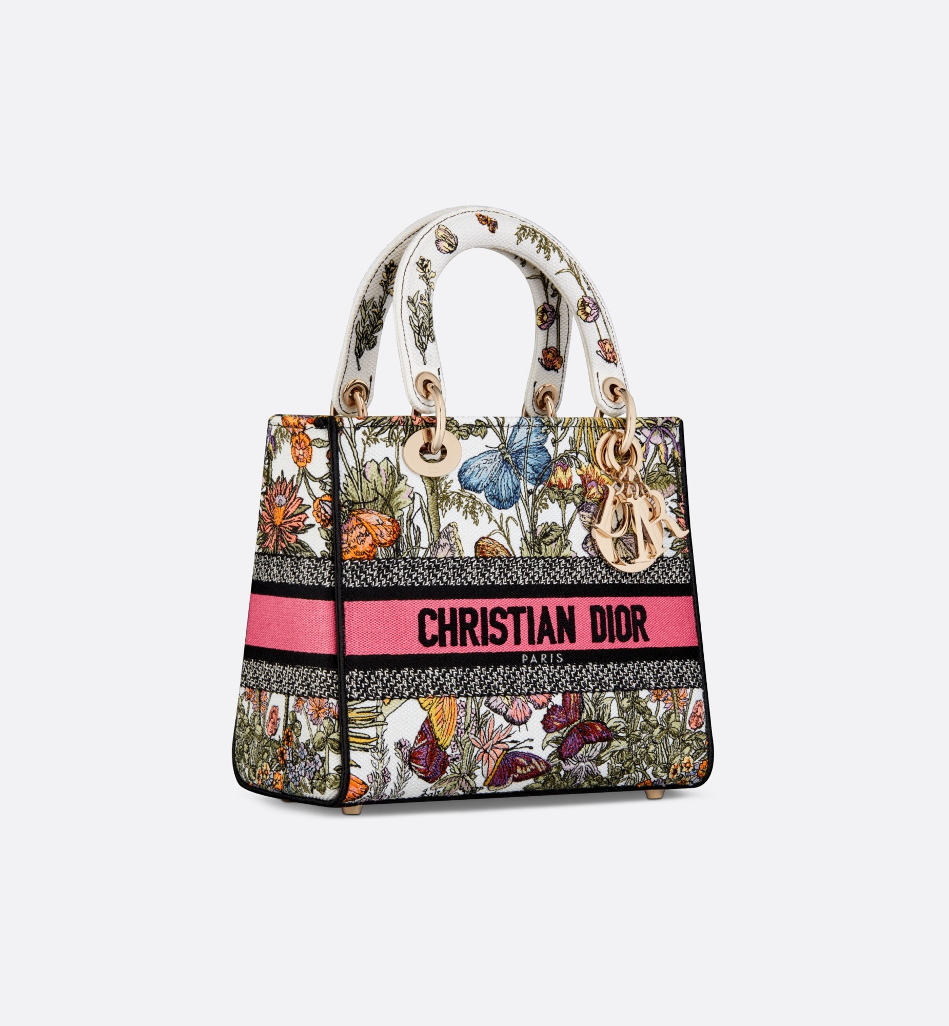Christian Dior Medium Lady D-Lite Bag White Multicolor For Women M0565OEBJ_M20E – 24 Cm/ 9.5 Inches1:1High-quality replica