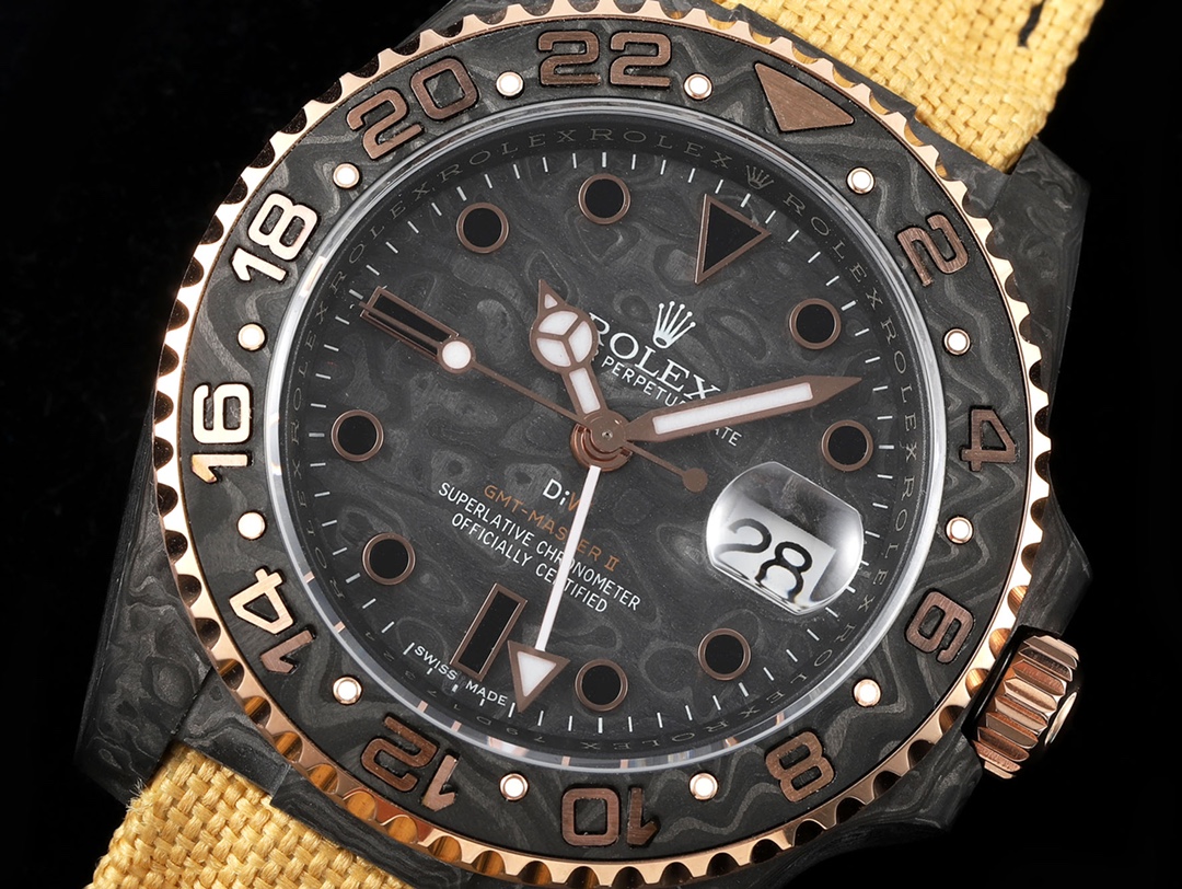 Diw New Rolex Ultra Limited Edition GMT-MASTER II-Carbon Fiber-Yellow(1:1 replica) - Top club