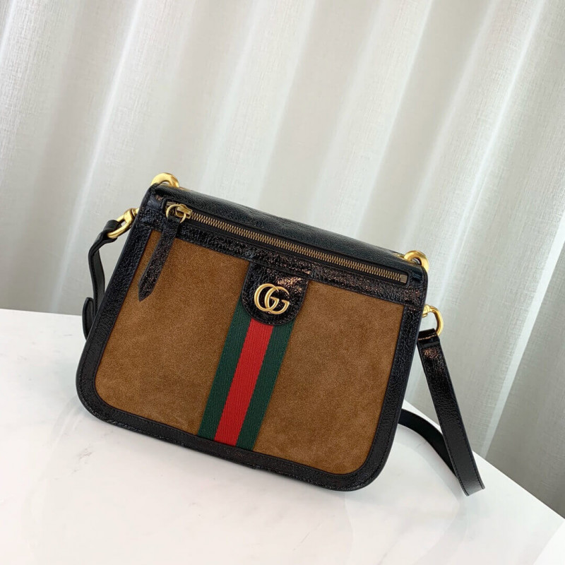 Replica Gucci Ophidia Web Suede Saddle Bag 5236581:1High-quality replica