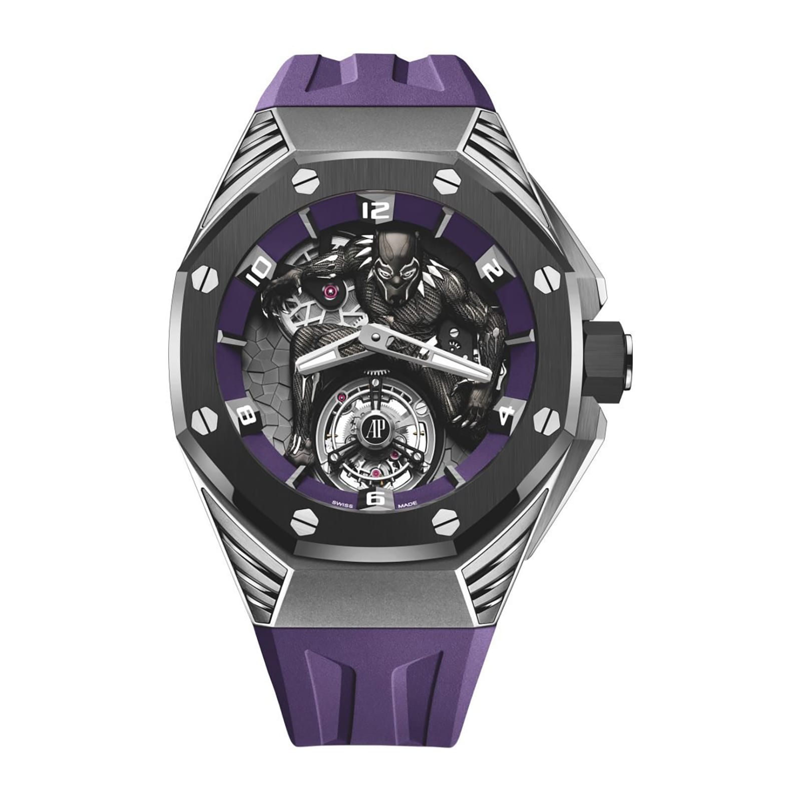 Audemars Piguet Replica Watch Royal Oak Concept “Black Panther” Flying Tourbillon(1:1 replica) - Elite Watch Atelier