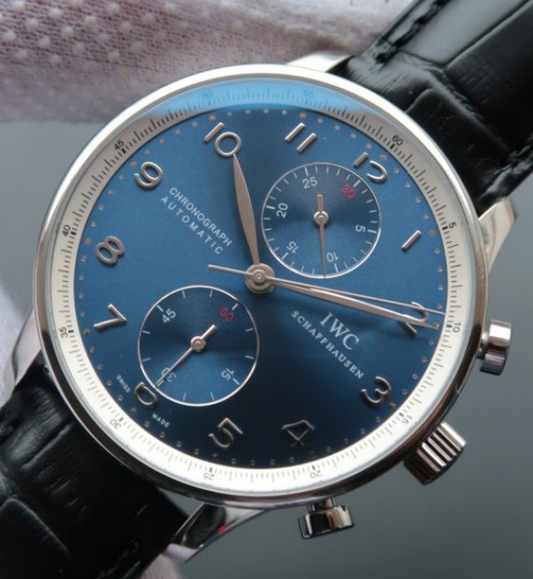 Replica IWC ZF Portuguese Chrono IW371432 Laureus Leather Strap - Elite Watch Atelier