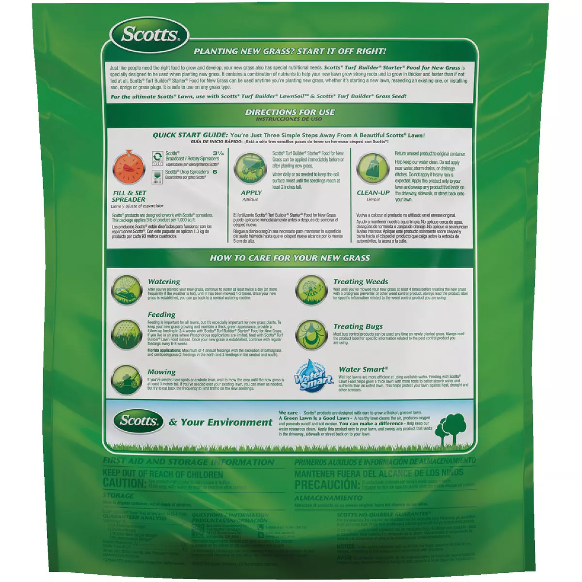 Scotts Turf Builder 3 Lb. 1000 Sq. Ft. Starter Food For New Grass