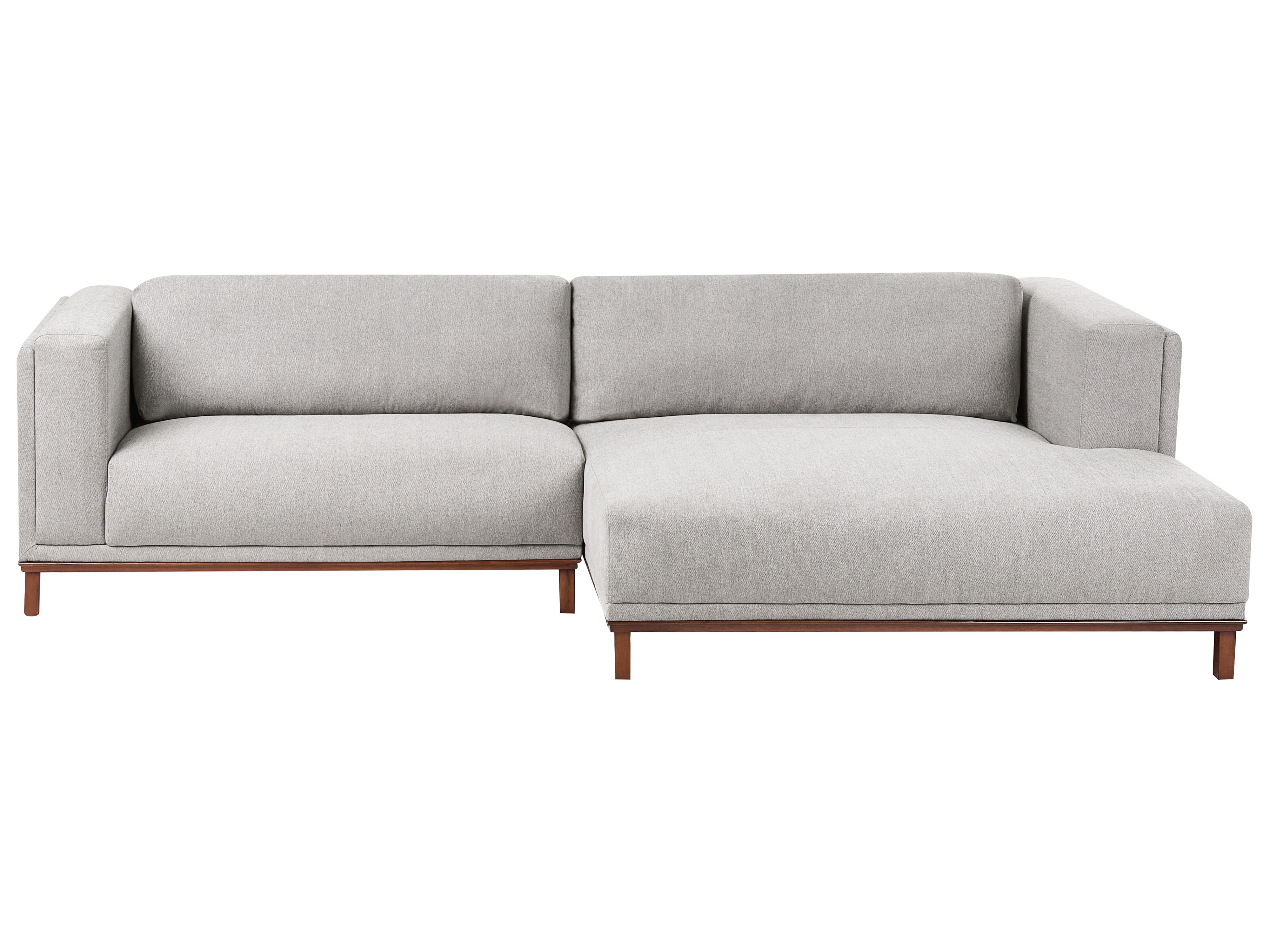 Corner Sofa 4 Seater VENG Fabric Grey Left Hand