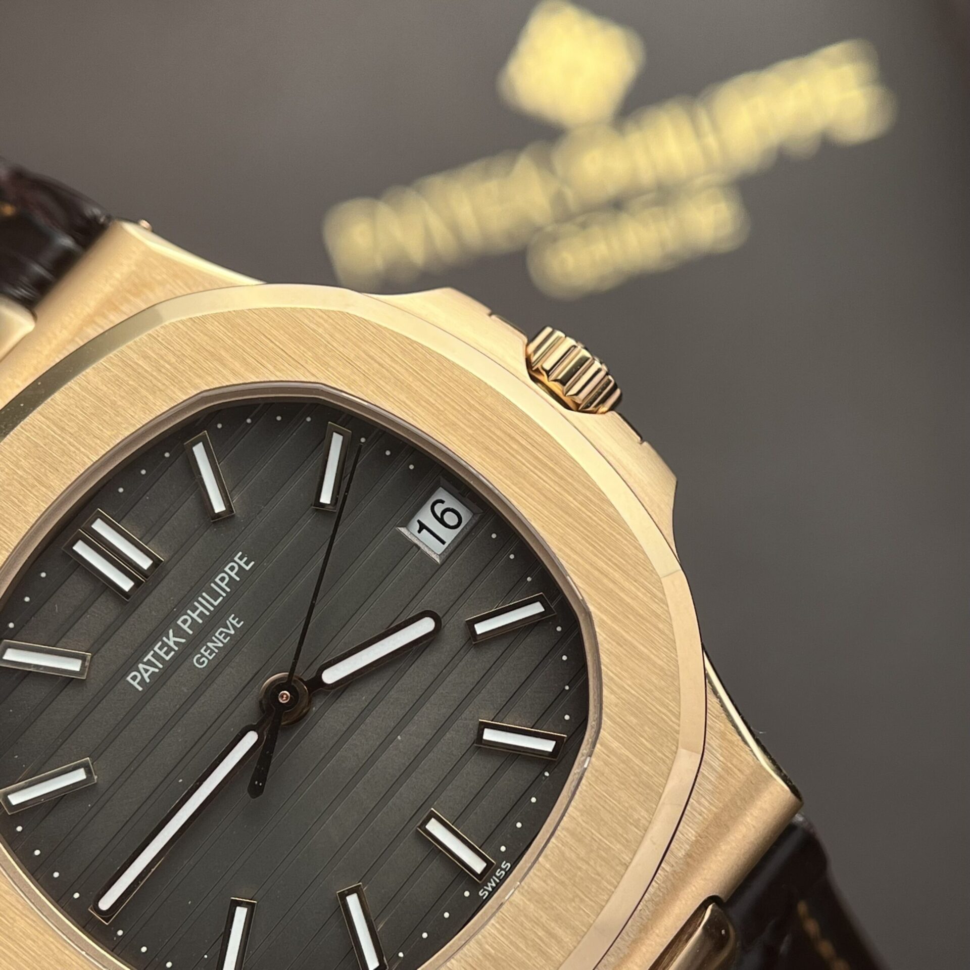 Patek Philippe Nautilus 5711 Replica Watch Leather Strap 3K Factory 40mm - Top club