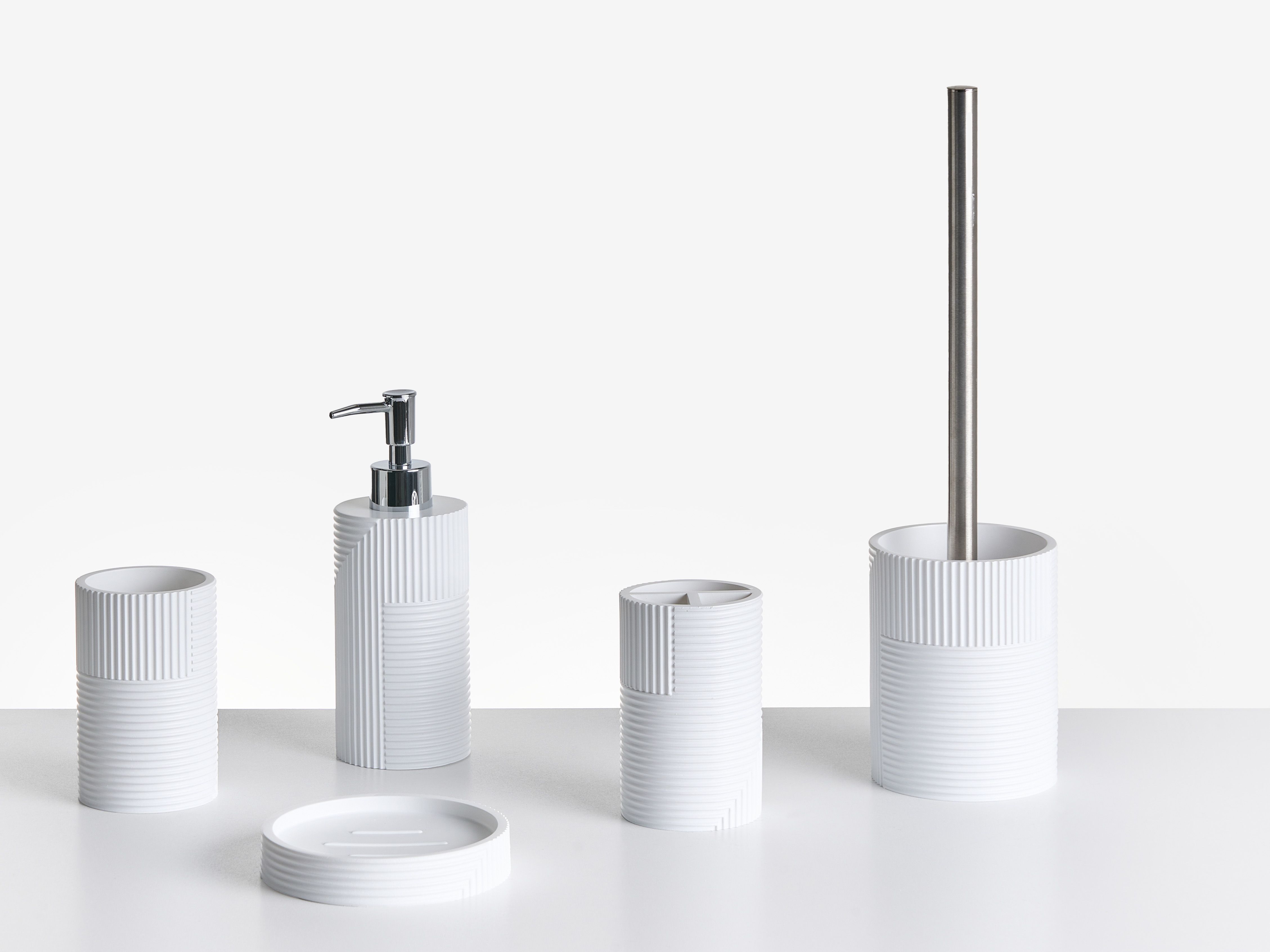 5-Piece Bathroom Accessories Set SEPAHUA White
