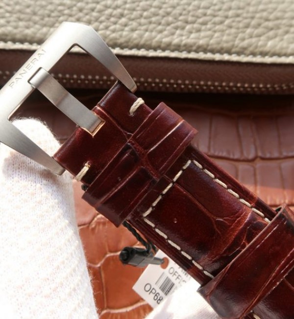 Replica Panerai VSF PAM351 Titanium Brown Leather Strap P.9000 - Top club