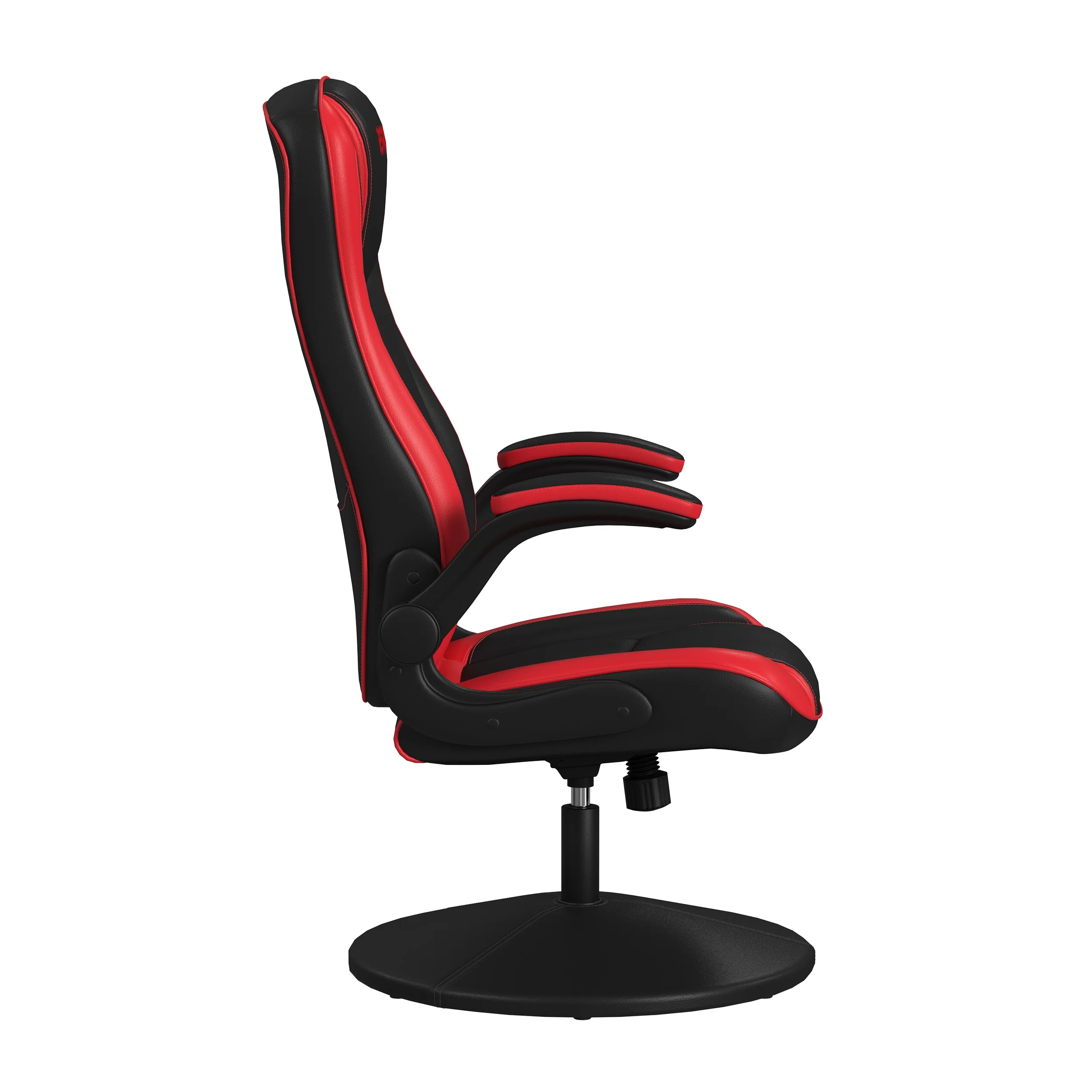 RESPAWN 800 Swivel Rocker Gaming Chair - Ergonomic Floor Gaming Seat with Lumbar Support, Flip Up Armrest, High Back, Pedestal Base, Comfortable No Wheels Console Video Game Rocker Chair - Red - Image 8