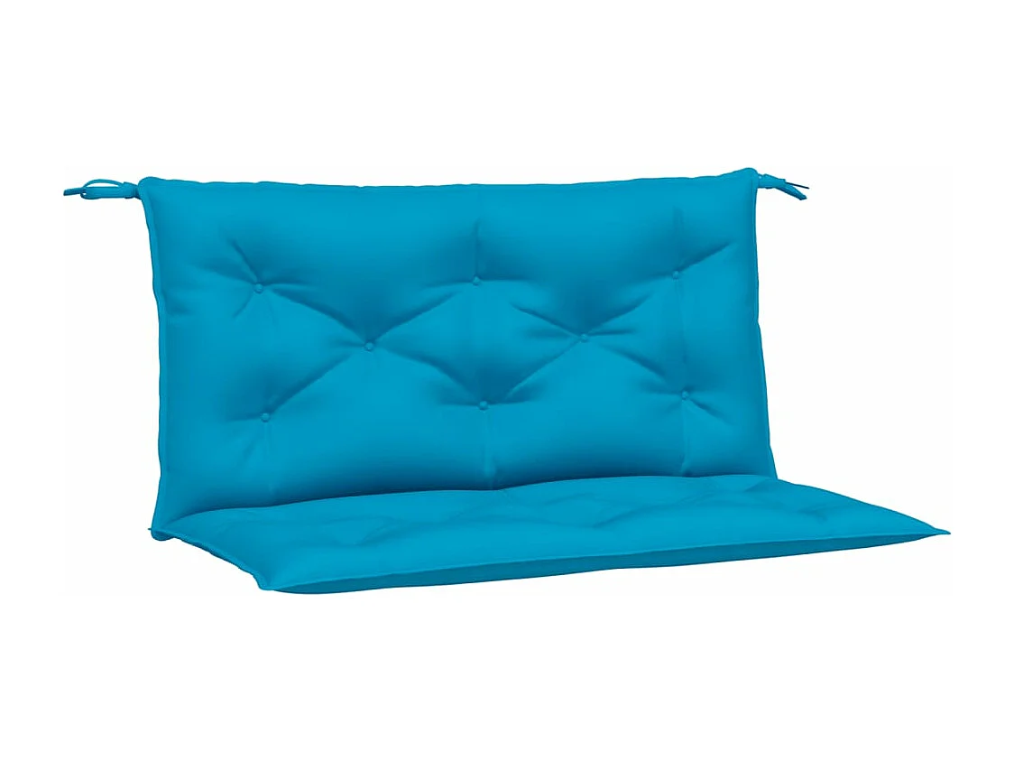 Coussins de banc de jardin lot de 2 bleu clair tissu Oxford