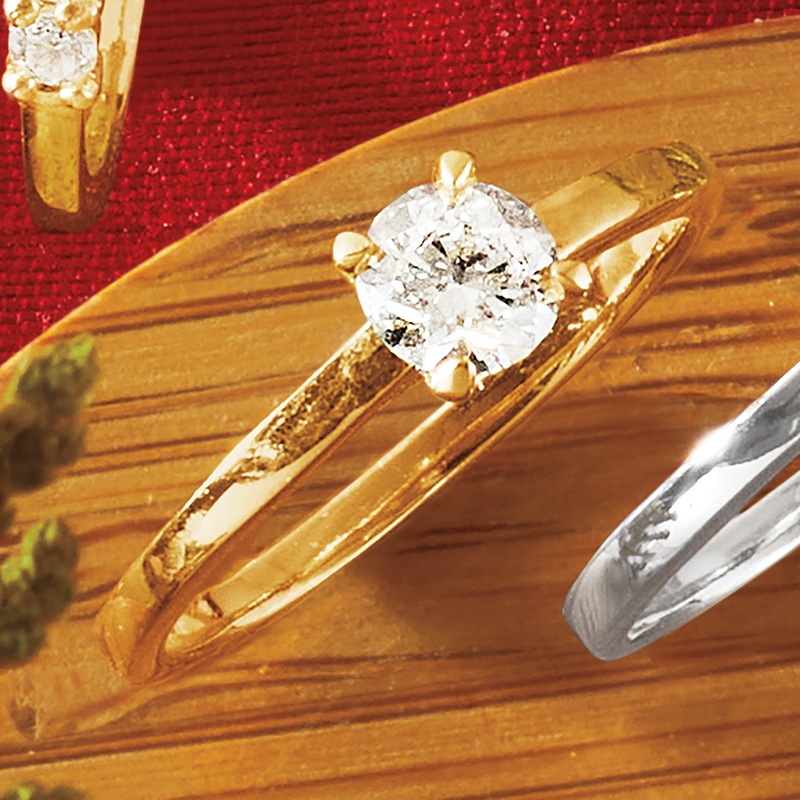 Sterling Lab-Created Diamond Round Solitaire Ring - .50 CTTW - MIDNIGHT VELVET CATALOG