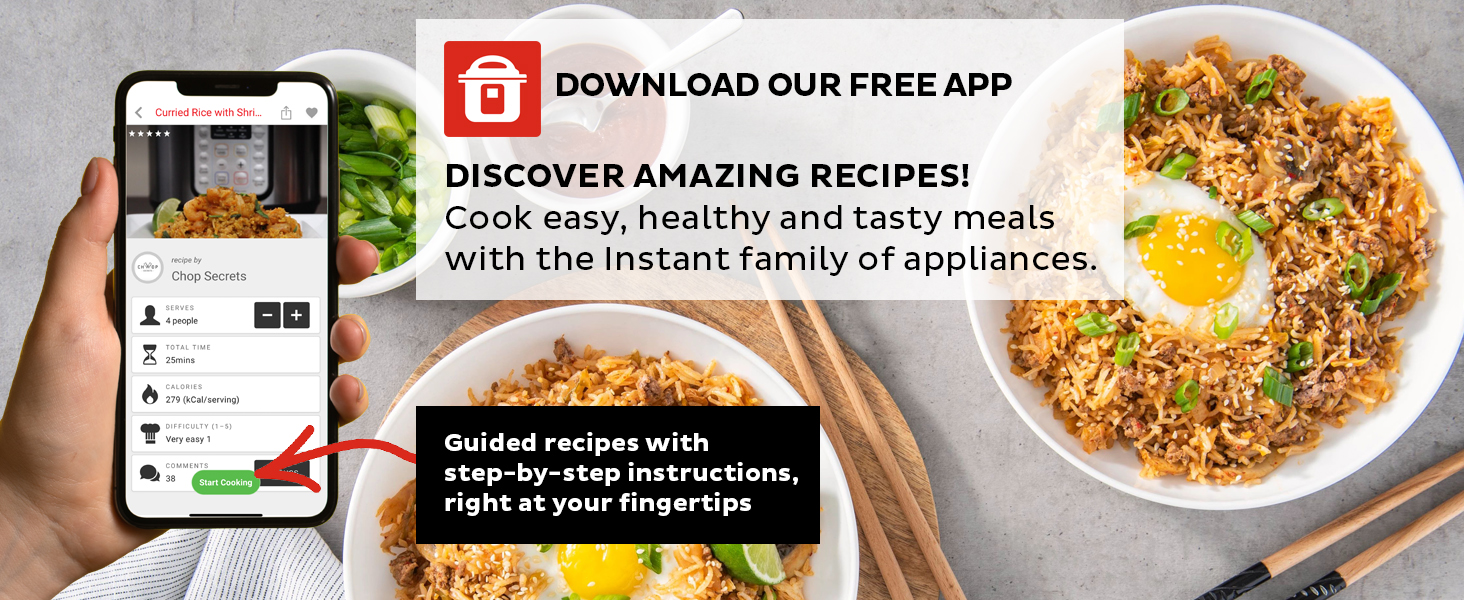 Instant pot, application de recettes