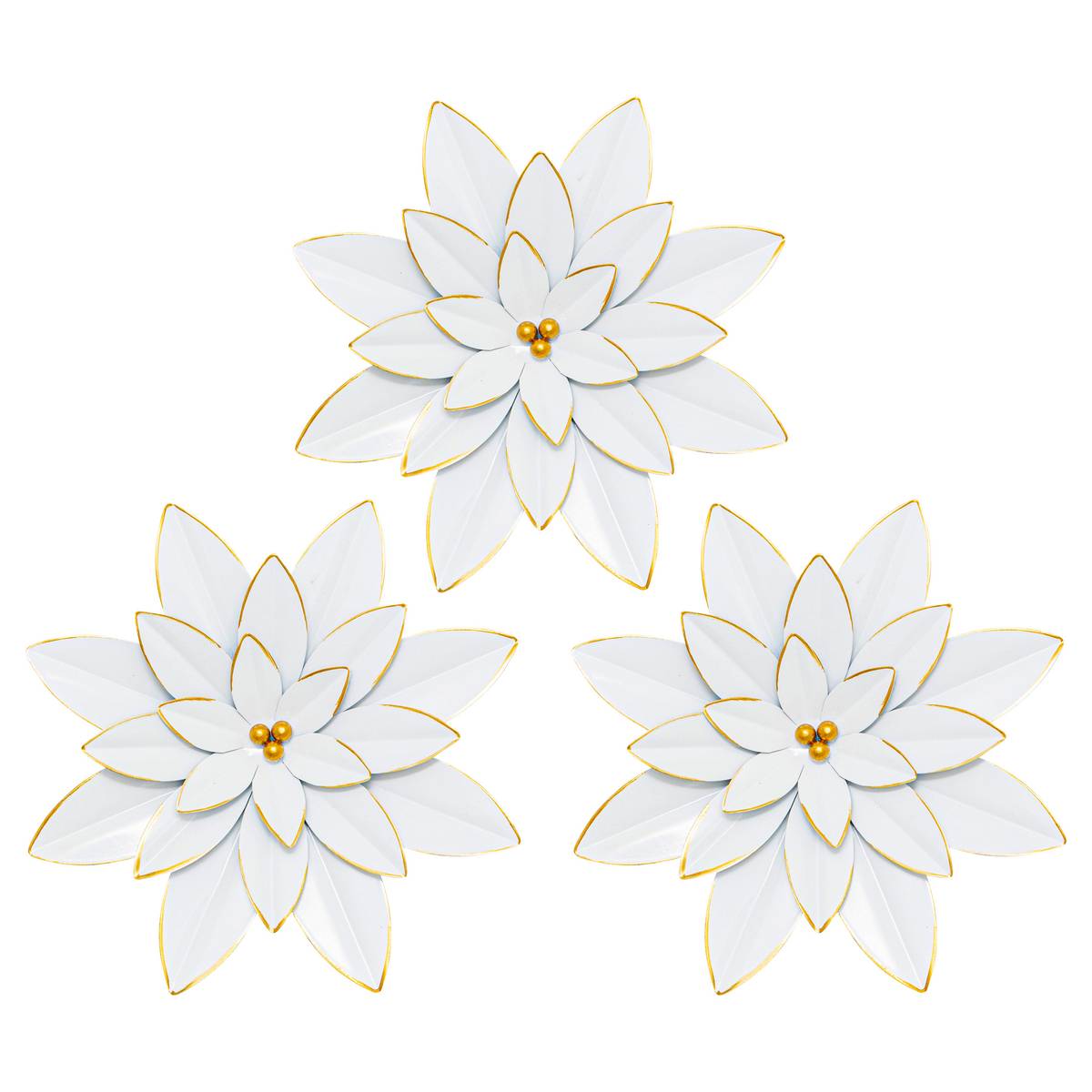 3 wall decorations "Alya" D.24 cm