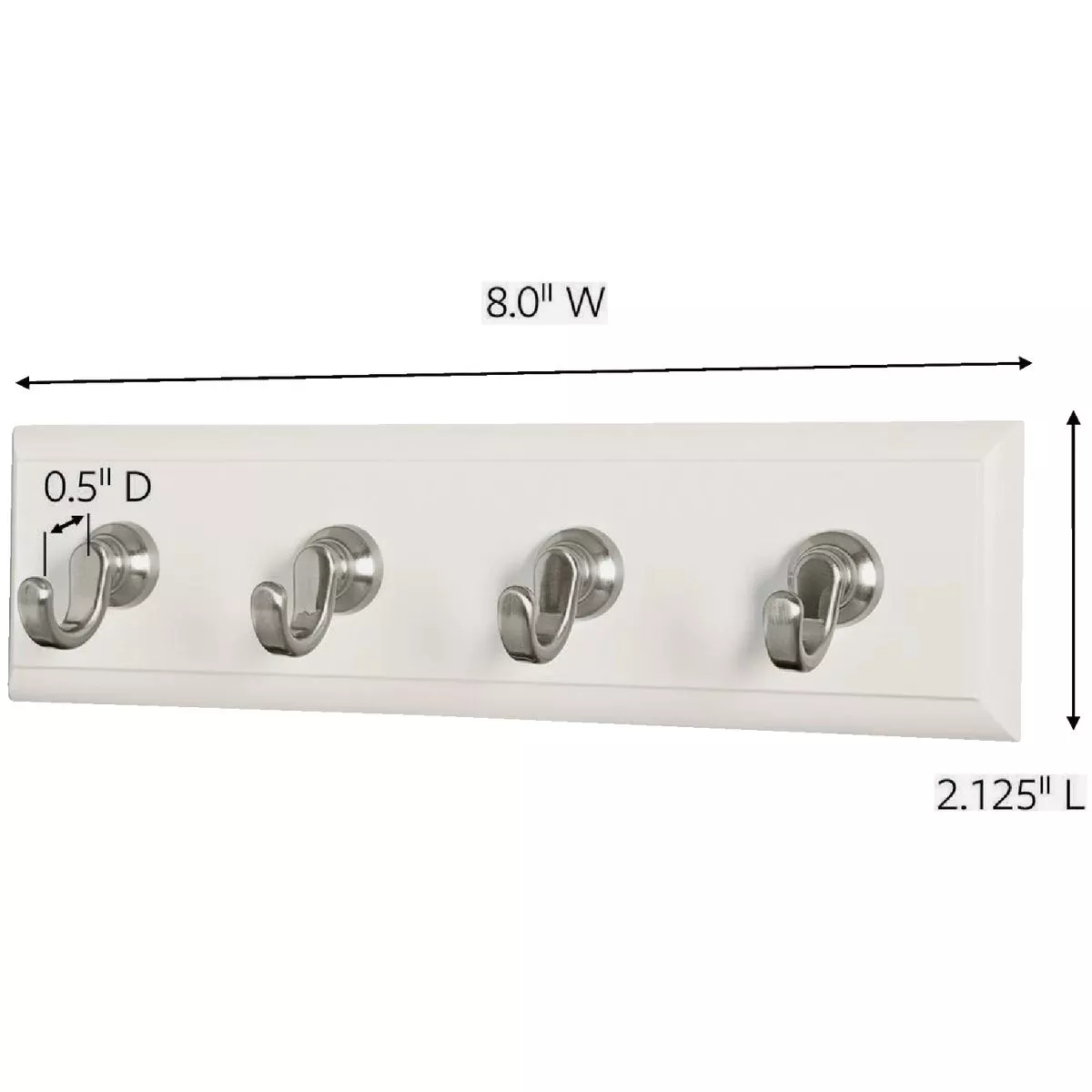 Command Quartz Adhesive Key Rail, 6 Strips