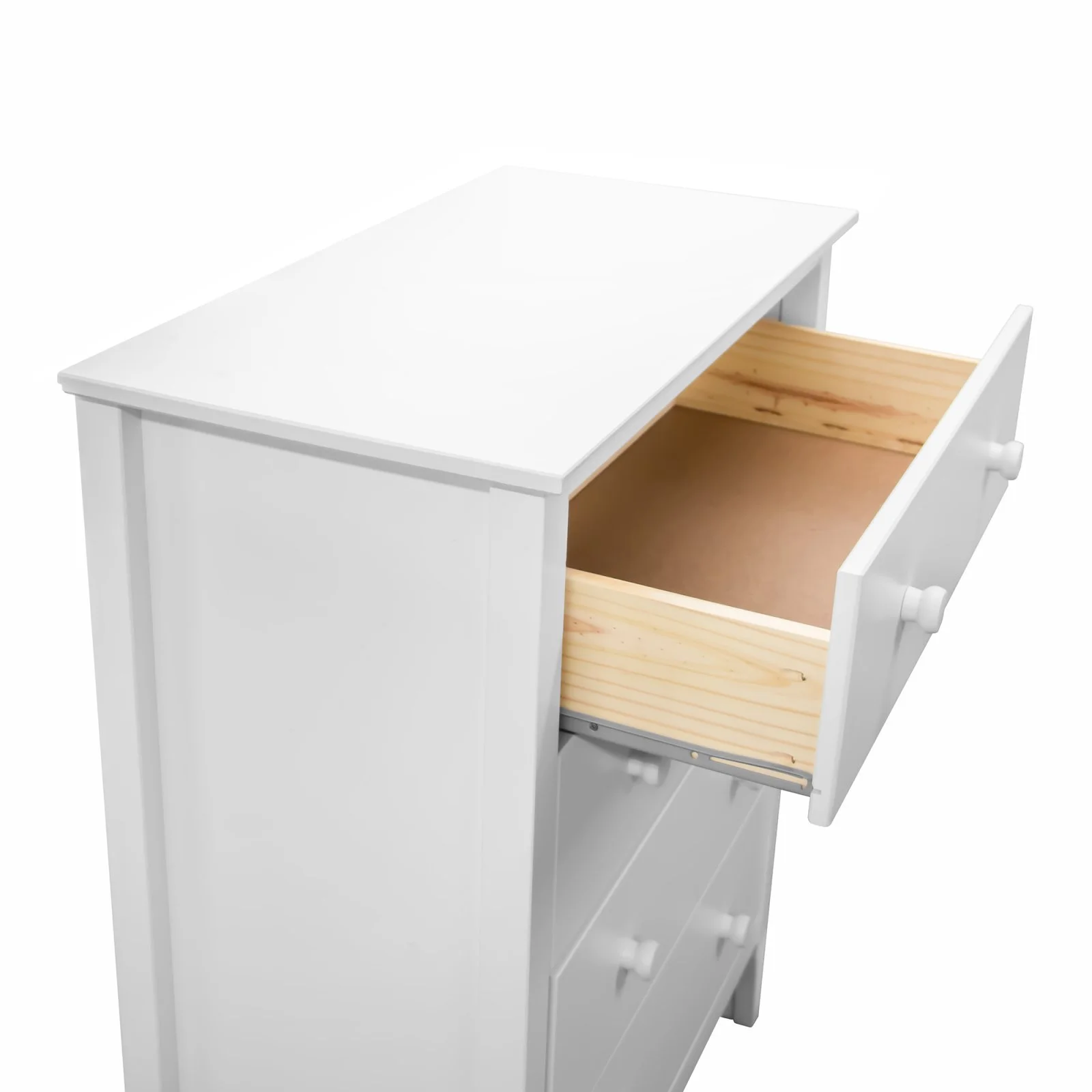 Adeptus Solid Wood Easy Pieces 4 Drawer Chest of Drawers - White