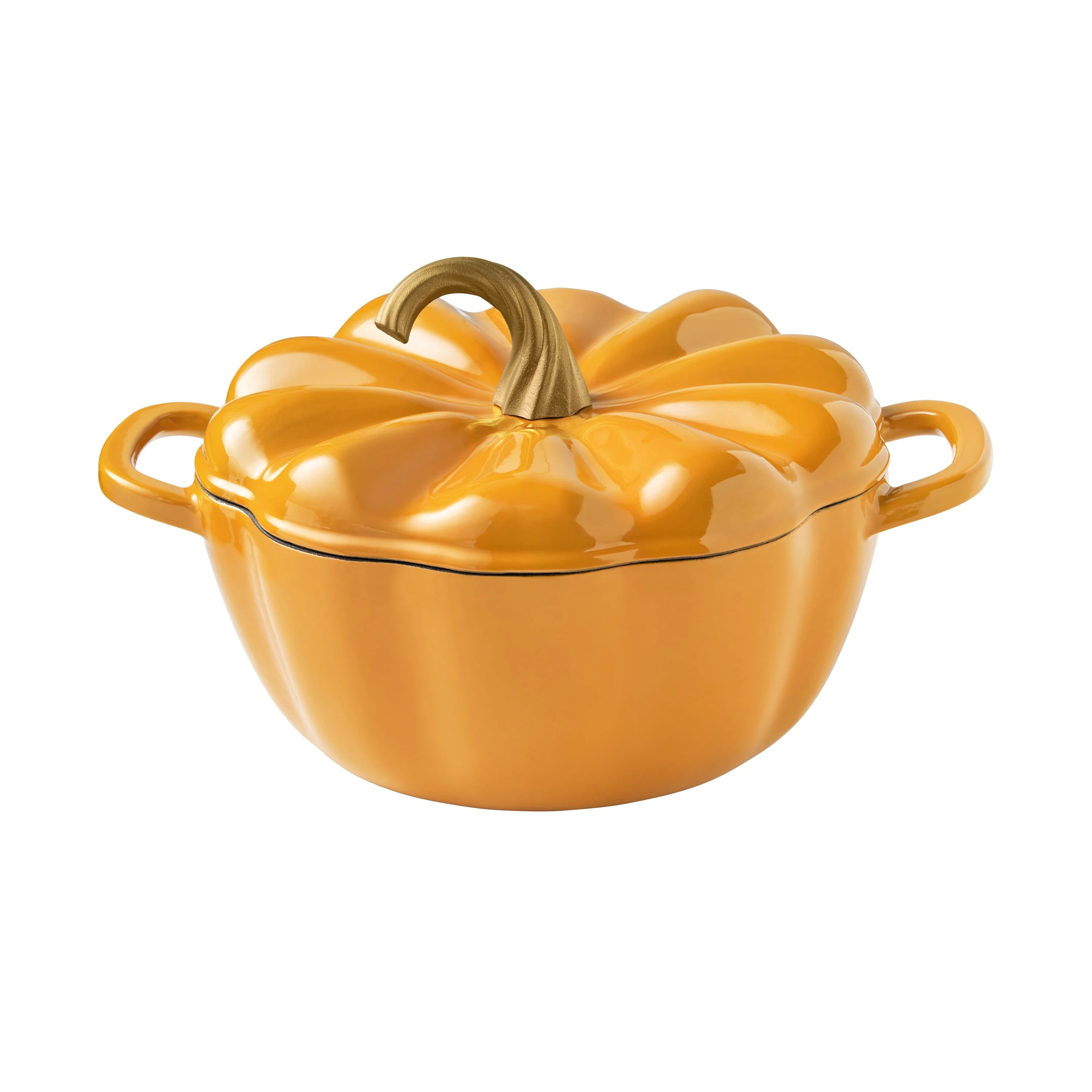 The Pioneer Woman 3.5-Quart Pumpkin Enameled Cast Iron Dutch Oven - Image 5 The Pioneer Woman 3.5-Quart Pumpkin Enameled Cast Iron Dutch Oven - Image 5