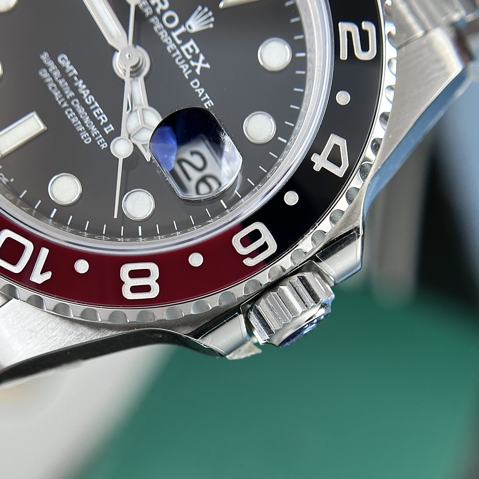 Rolex Replica Watch GMT-Master II Coke Black Dial Strap Jubilee Clean Factory 40mm - Top club
