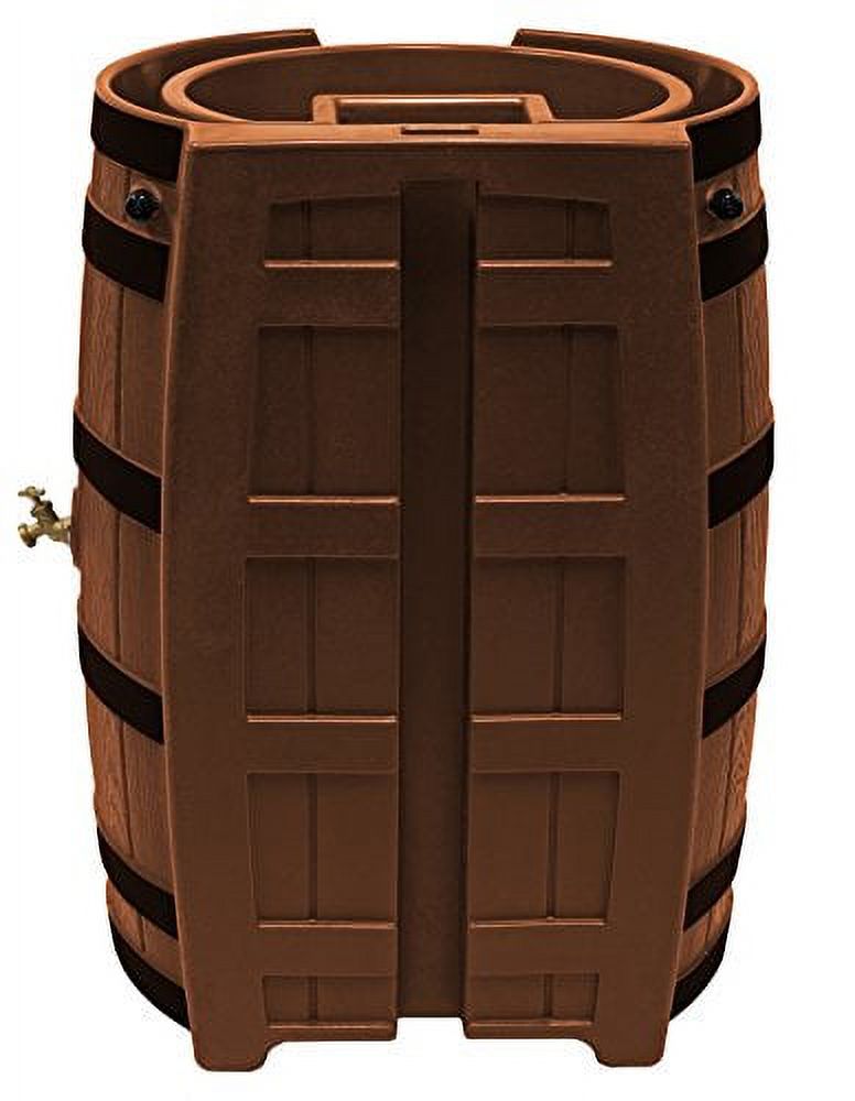 Good Ideas Rain Wizard 65 Gallon Rain Barrel with Darkened Ribs - Terra Cotta - Image 5