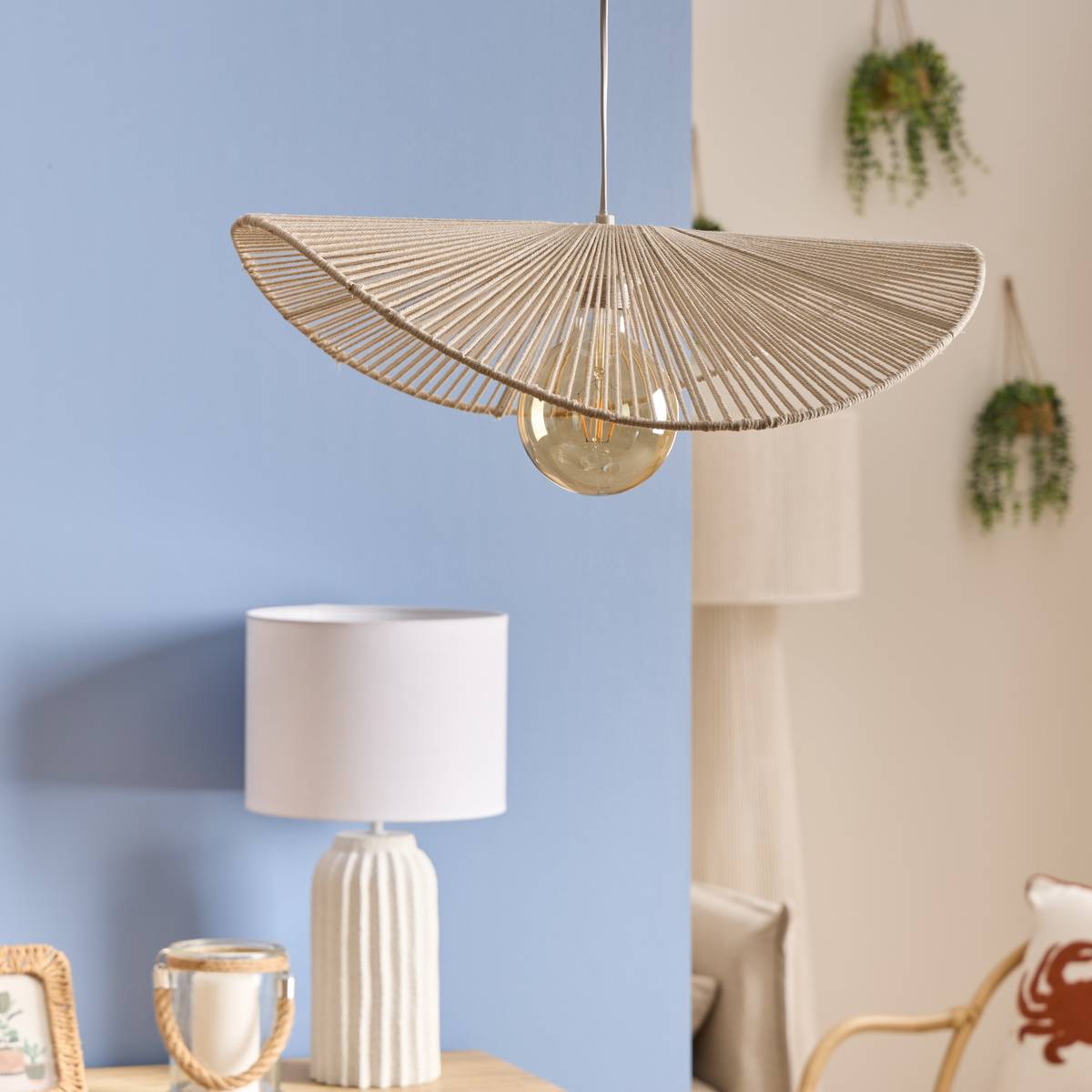 Pendant Light "Adelia" White, 58x56 cm