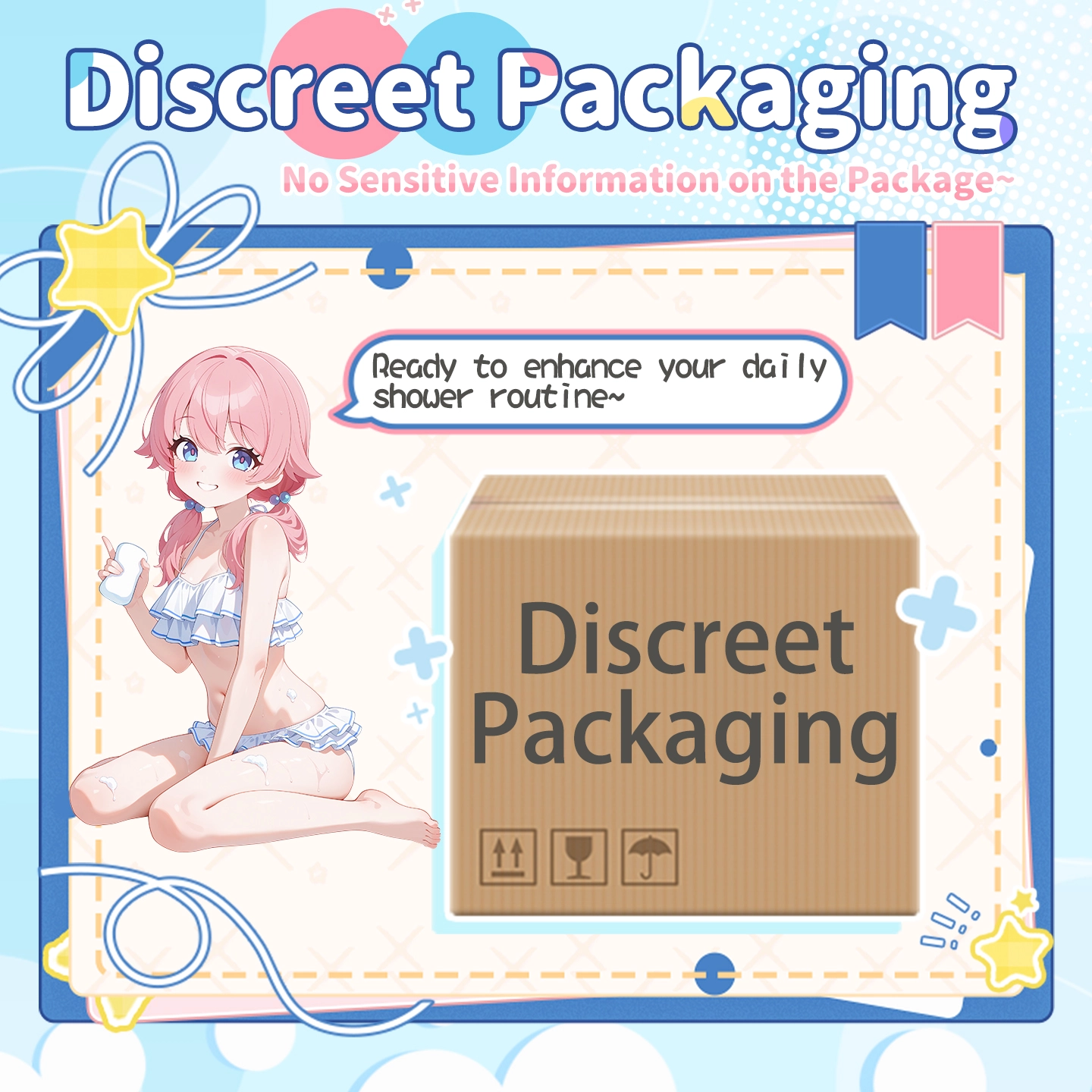 Complete discreet packaging and contents of the Dr.YUU Star Bath Soap sex toy.