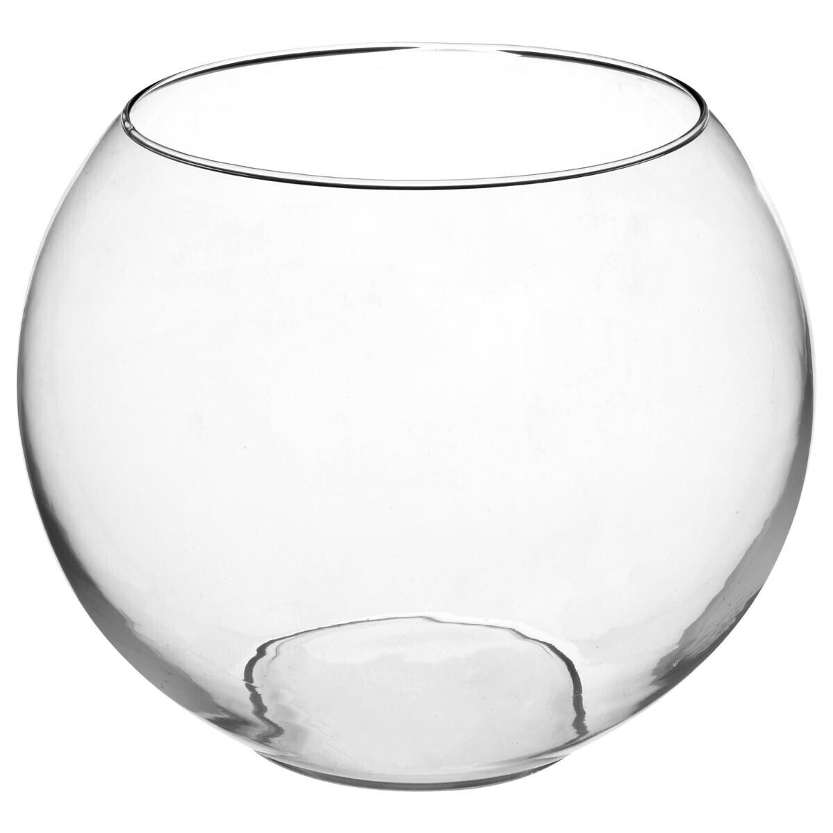 Ball vase, glass D.25 cm