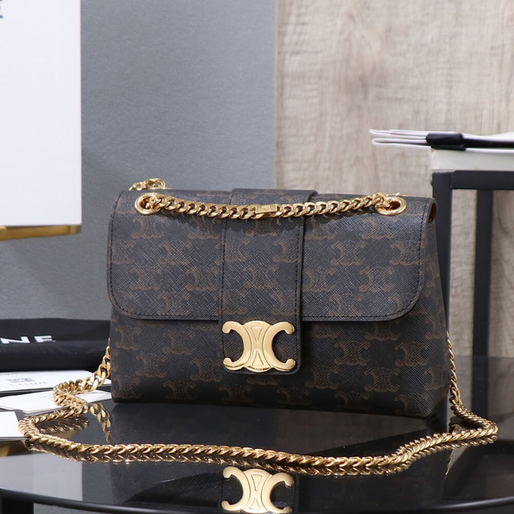 CELINE TEEN CELINE VICTOIRE BAG in Triomphe Canvas1:1High-quality replica