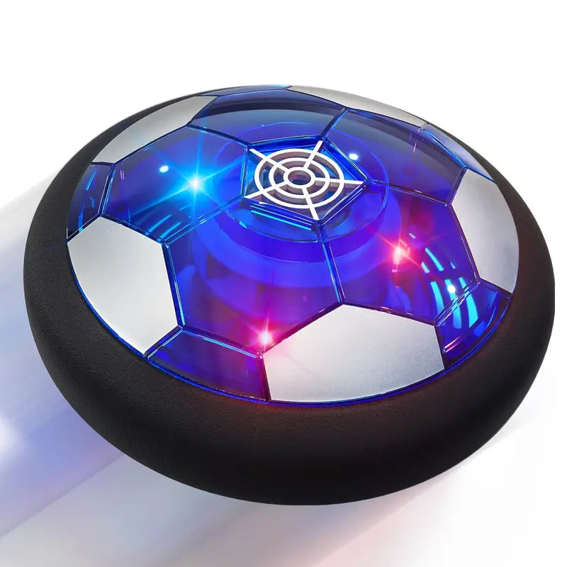 AirKick – Luchtvoetbal met Schuimrubberen Bumpers – Oplaadbare Zweefbal met LED Verlichting
