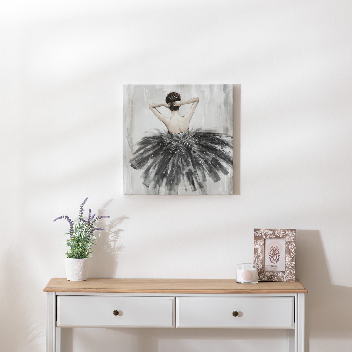 Printed canvas"Danseuse" 48x48 cm