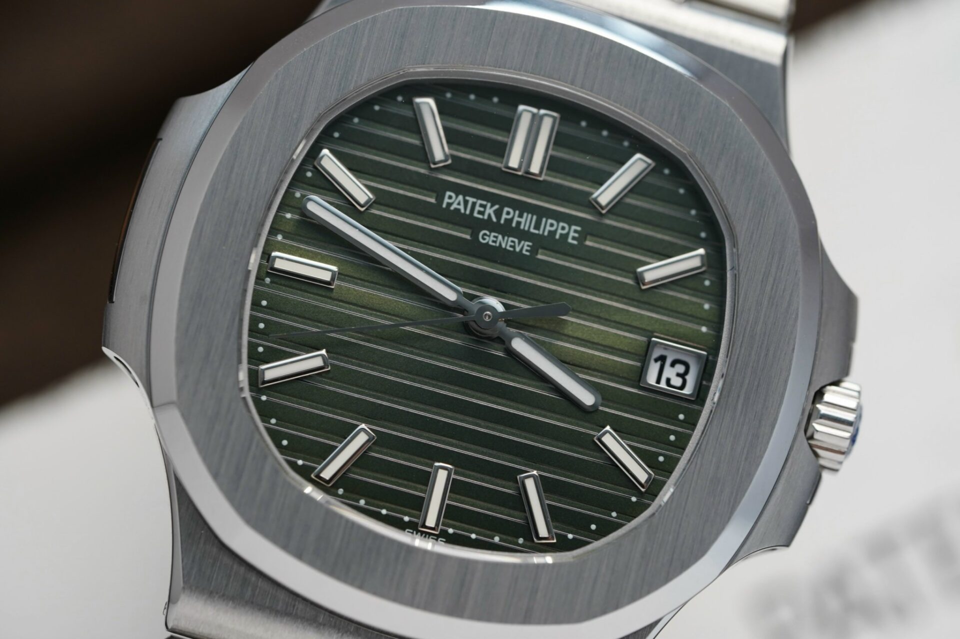 Patek Philippe Nautilus 5711 Green Dial Metal Strap Rep 1:1 Watch 3K 40mm - Top club