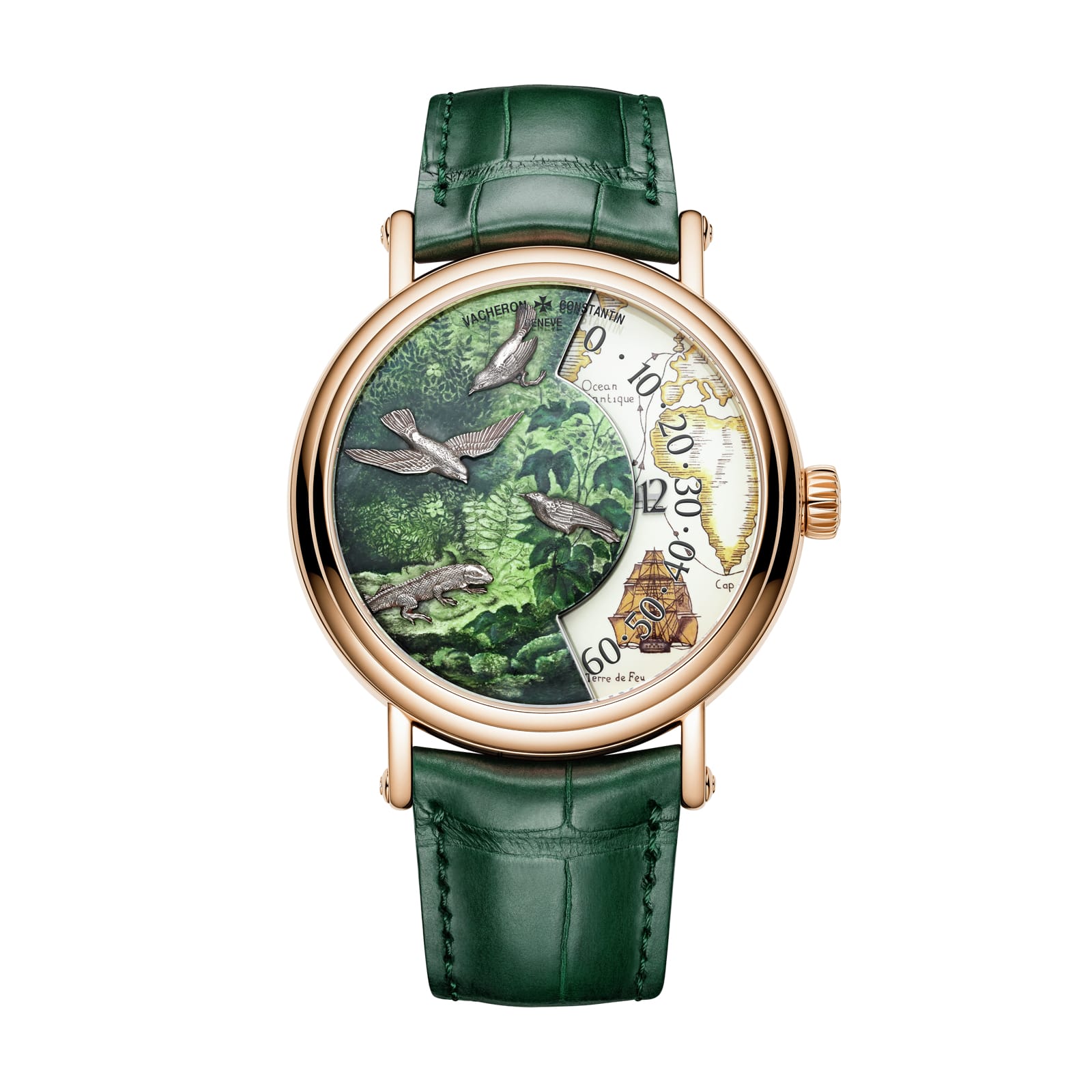 Replica Watches Fake Vacheron Constantin Metiers d'Art Tribute to Explorer Naturalists �C Cape of Good Hope Limited edition 41 MM PINK GOLD(1:1 replica) - Top club