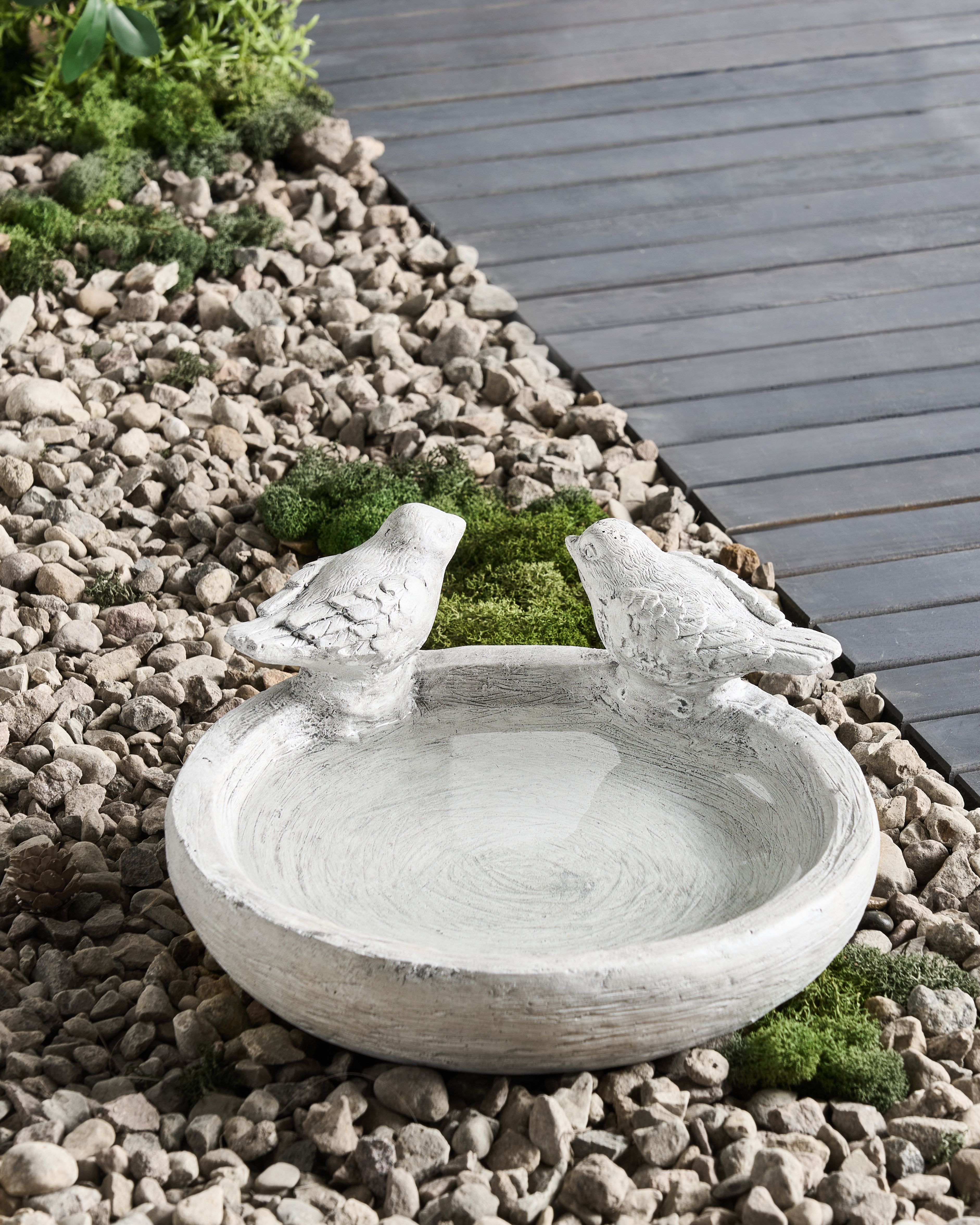 Bird Bath MAMOU Bird Grey