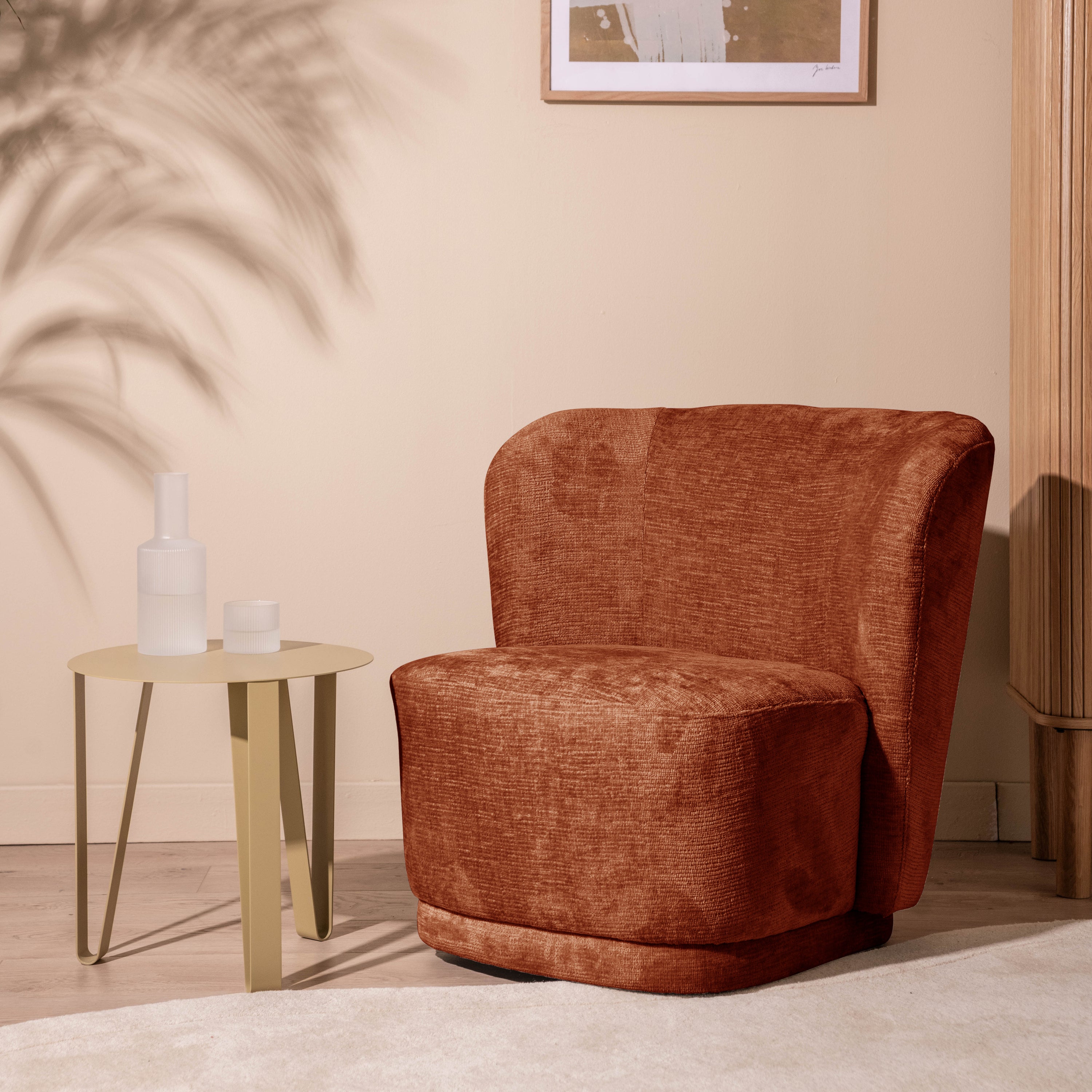 Blokker Plump Fauteuil - Roest