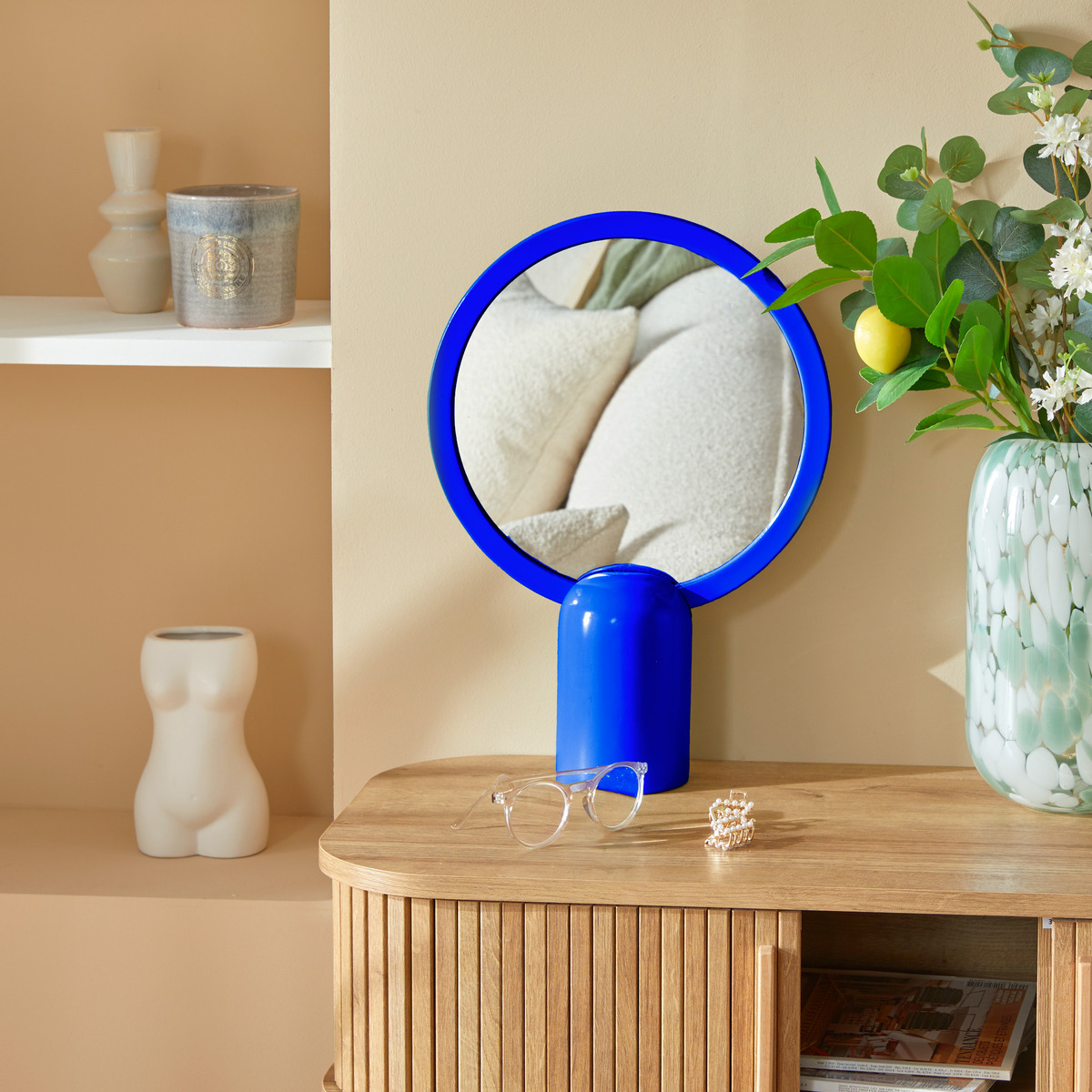 Table mirror "Vick" H. 41 cm