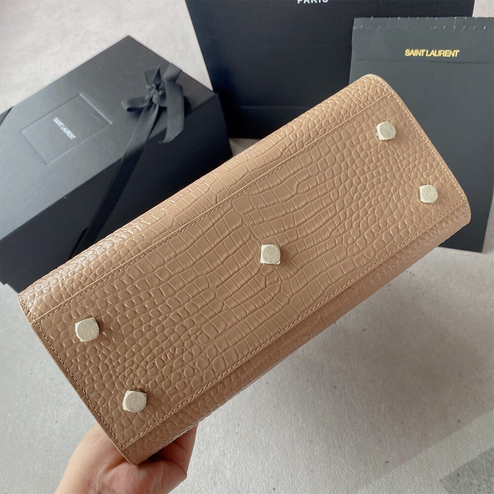YSL Sac De Jour Baby Bag In Crocodile-Embossed1:1High-quality replica