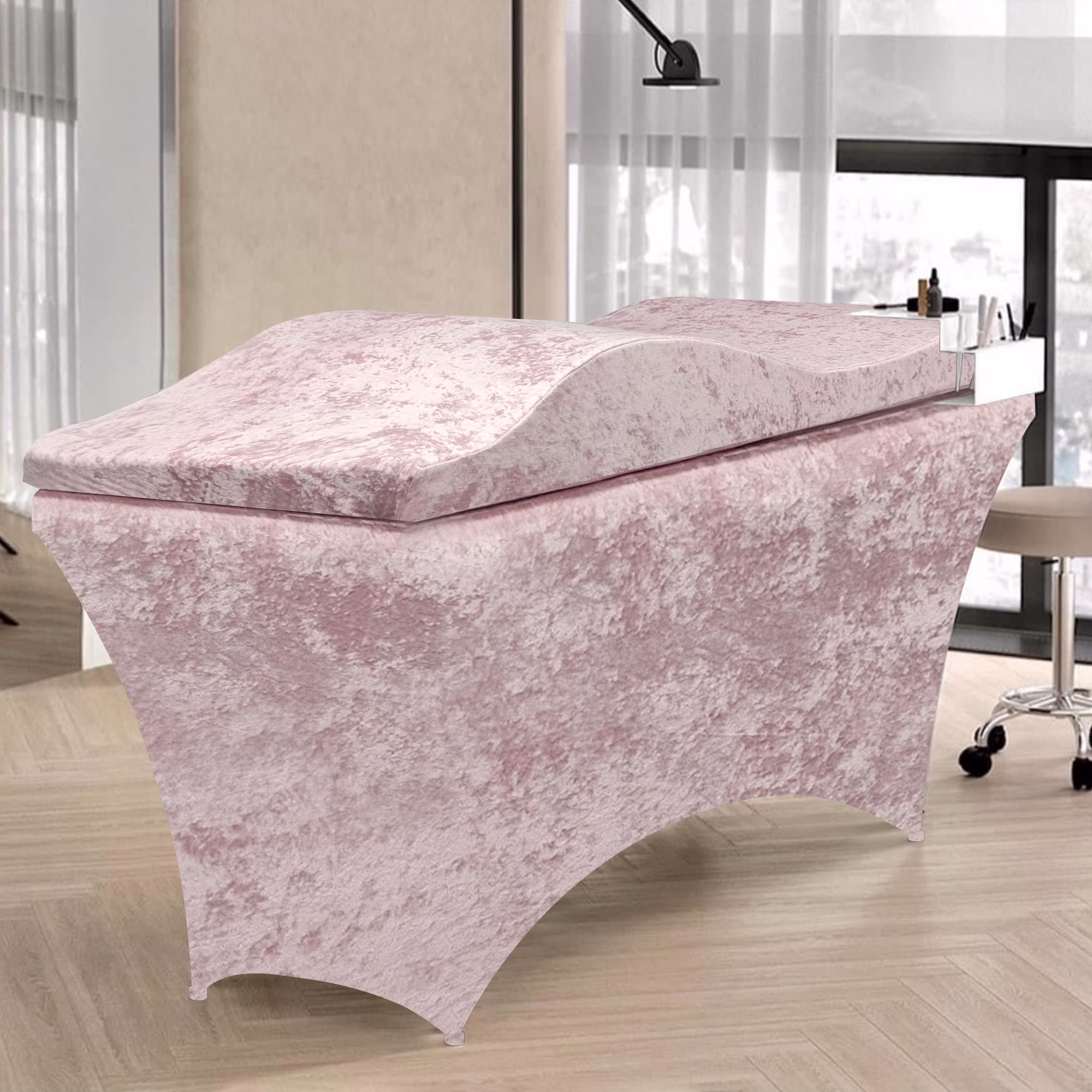 Lash Bed Foam Topper, Massage Table Memory Foam Topper, Ergonomic Curved Mattress Topper Lash Bed Cushion for Beauty Salon (71 Inches X 23.6 Inches(180cm X 60cm)) - Image 3