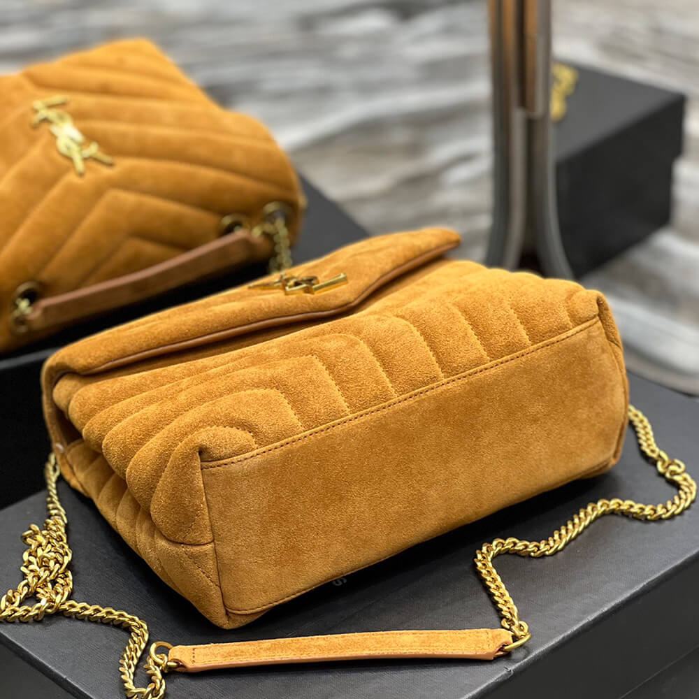 YSL Loulou Small Chain Bag In Y Quilted Suede1:1High-quality replica