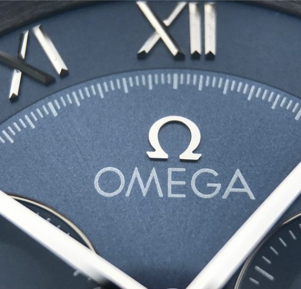 Replica Omega OMF De Ville Chronograph 42mm Blue Dial SS Bracelet A9300 - Top club