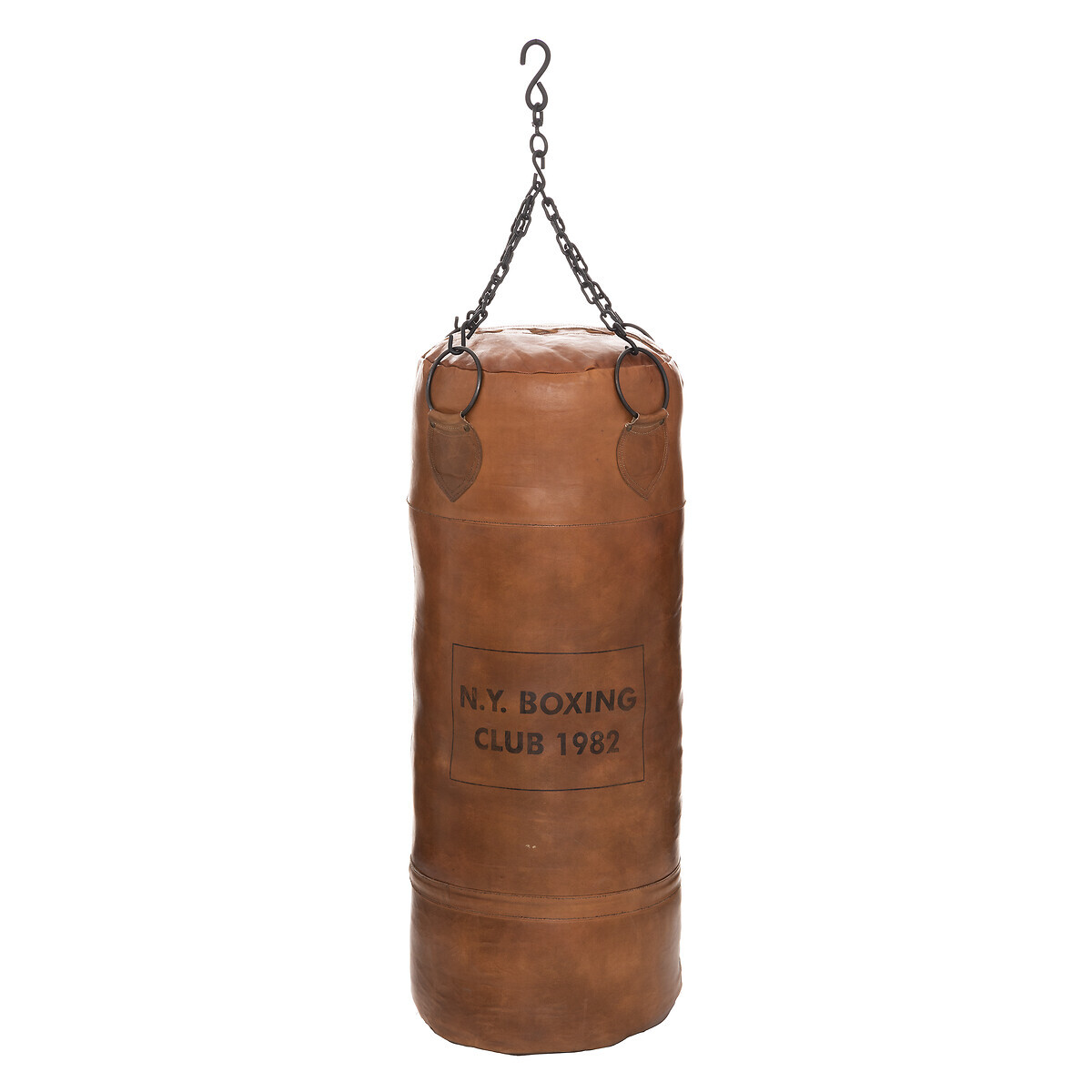 Leather boxing bag "Loft" Brown, H.100 cm