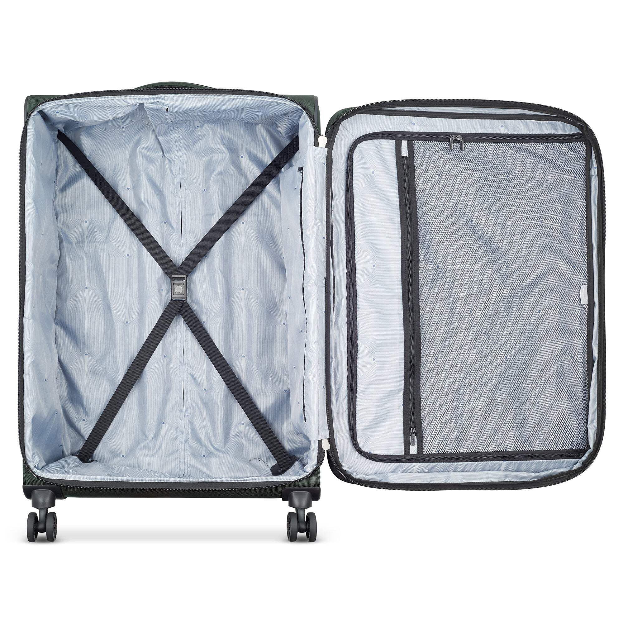 DELSEY PARIS Sky Max 2.0 28" Large Checked Softside Spinner Luggage, Green - Image 2