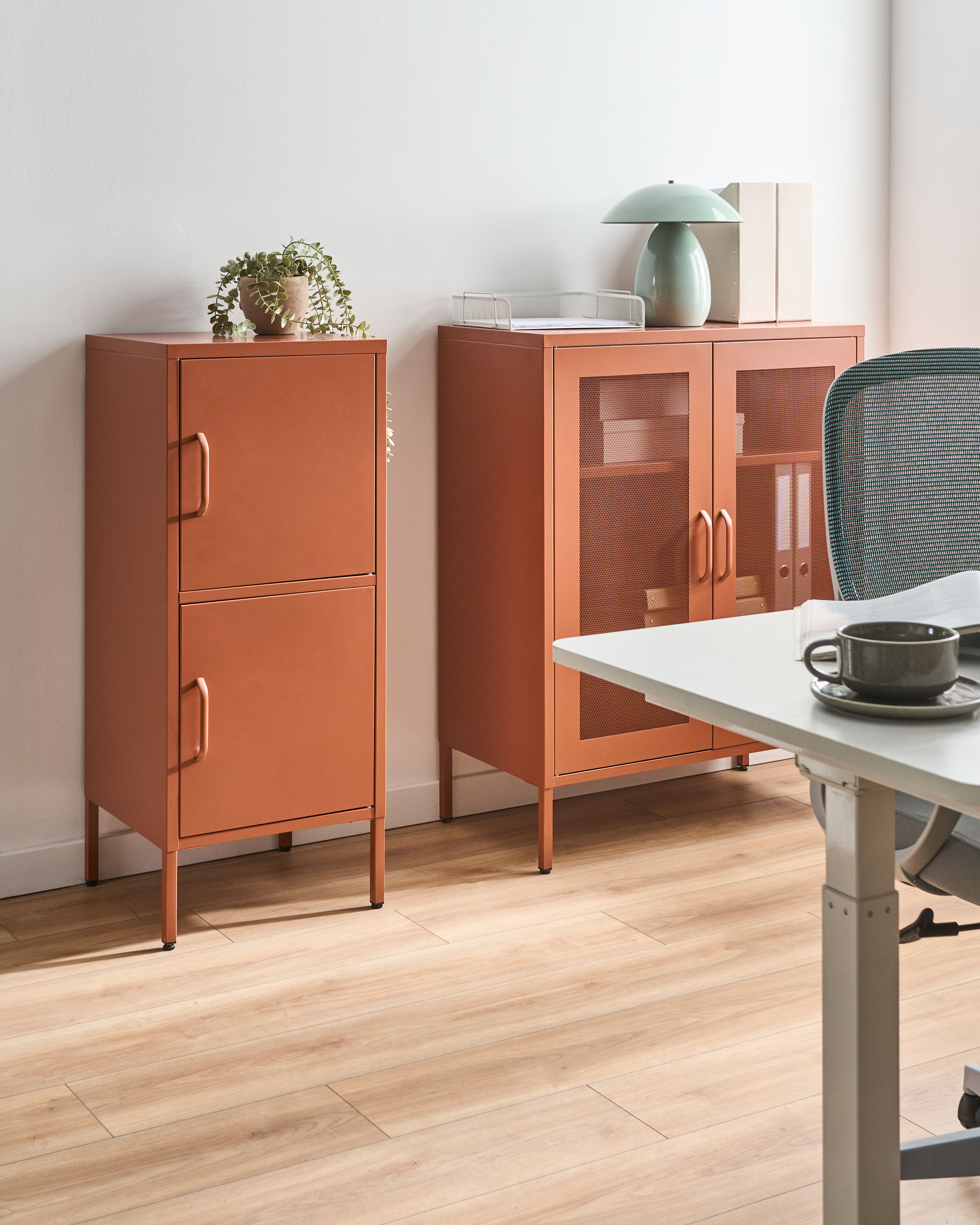 Storage Unit HURON Metal Golden Brown